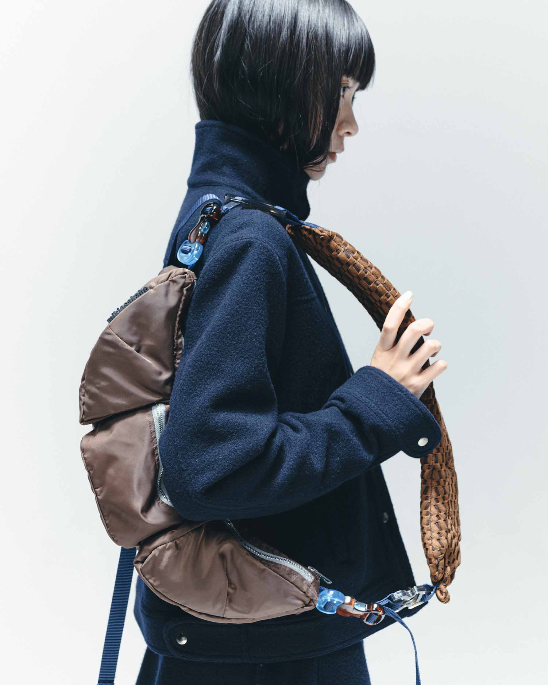 epi Bag Brown x Navy x Blue
