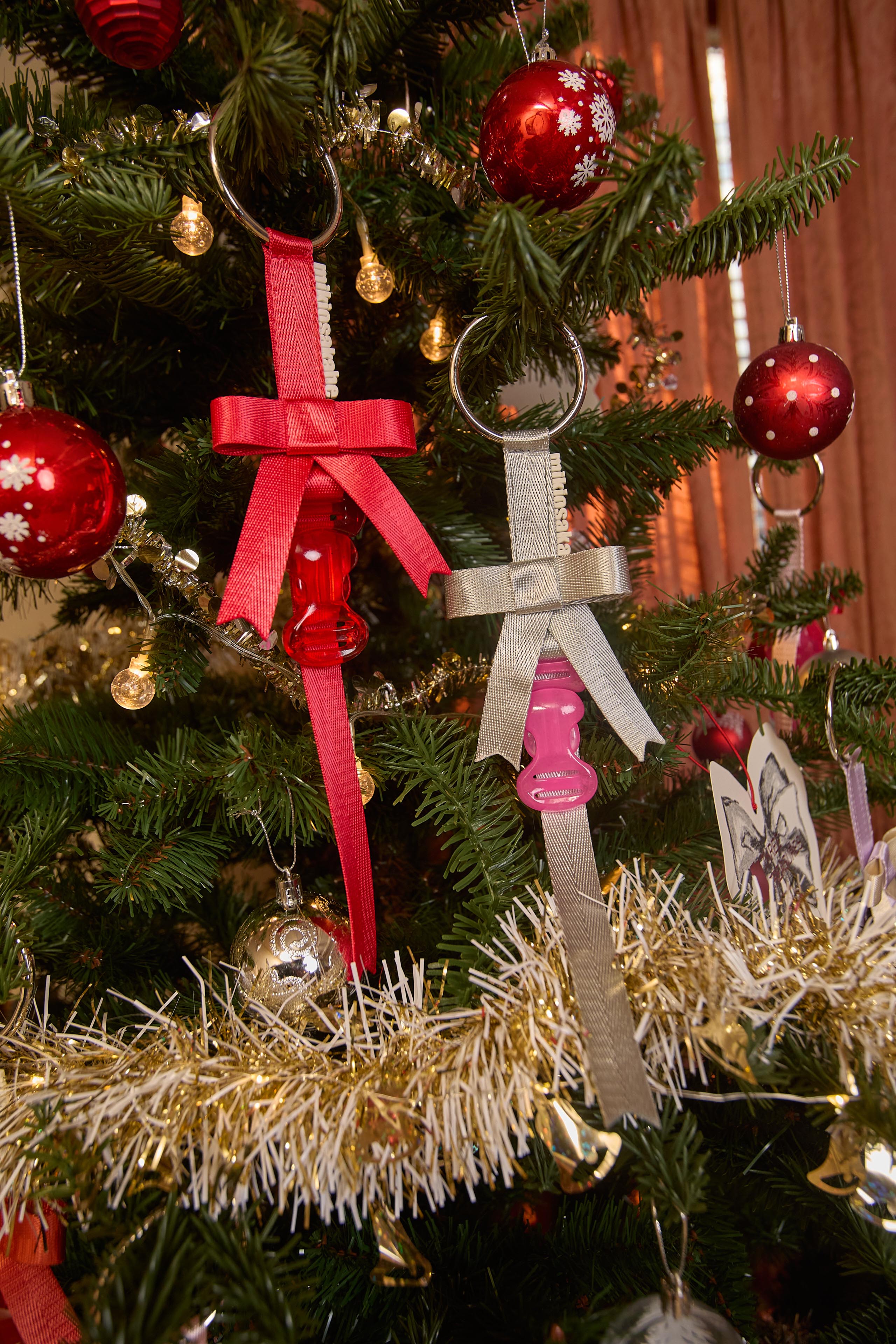 Butterfly Bag Charm Red