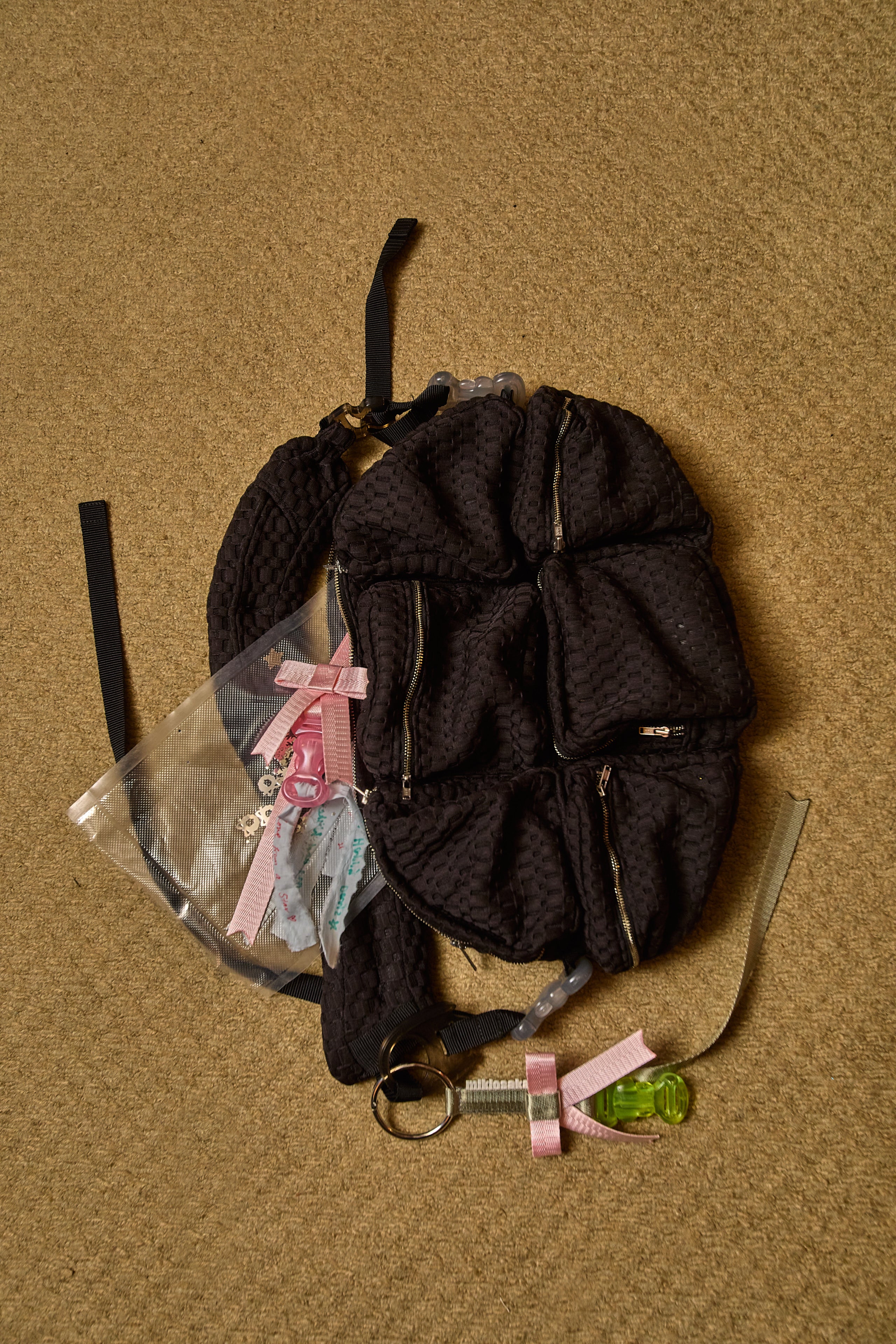 Butterfly Bag Charm Khaki