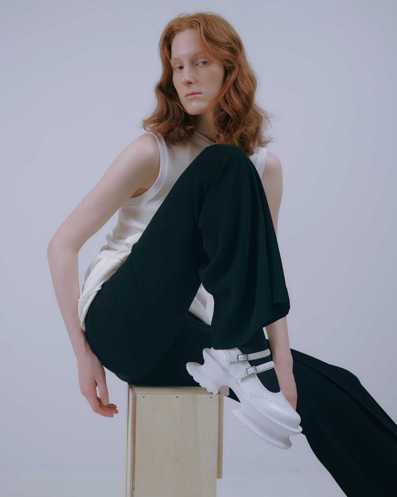 Aerial Garden shoes White Leather × White