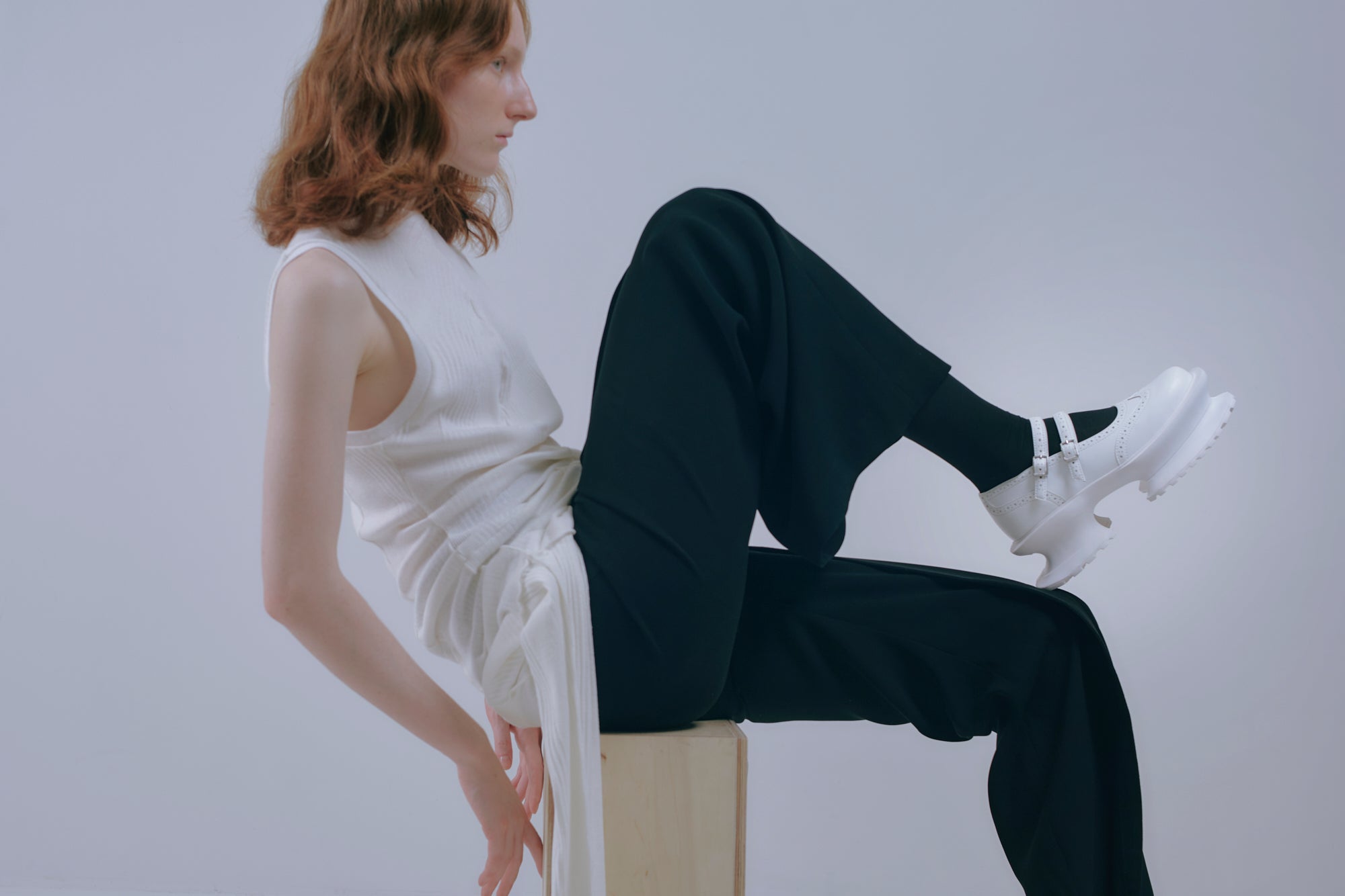 Aerial Garden shoes White Leather × White