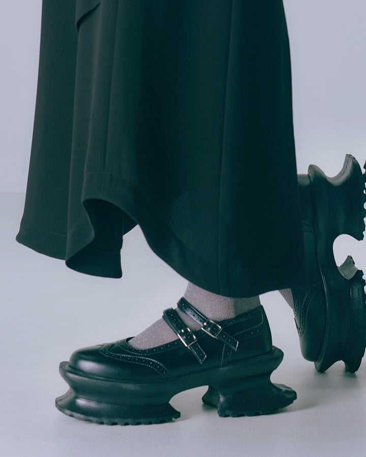 Aerial Garden shoes Black Leather × Black