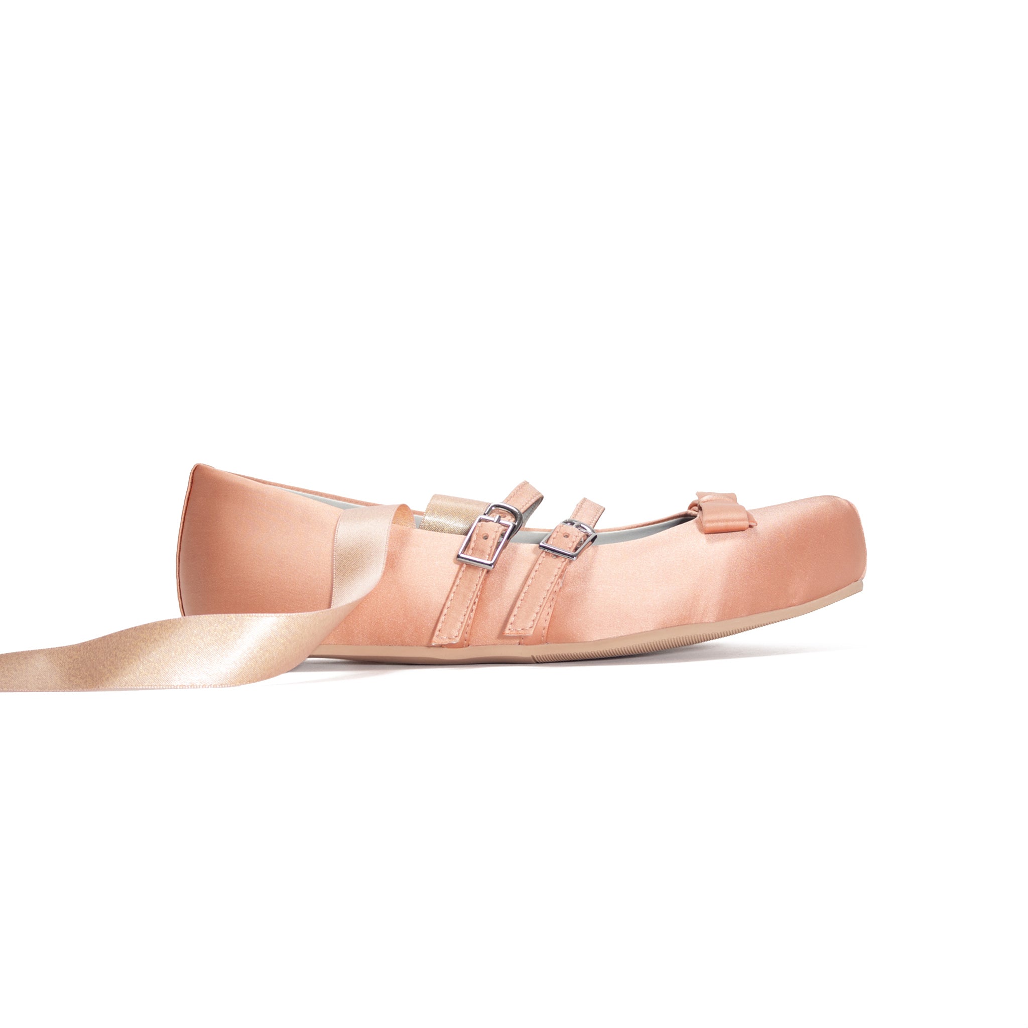 Giselle Satin Flat