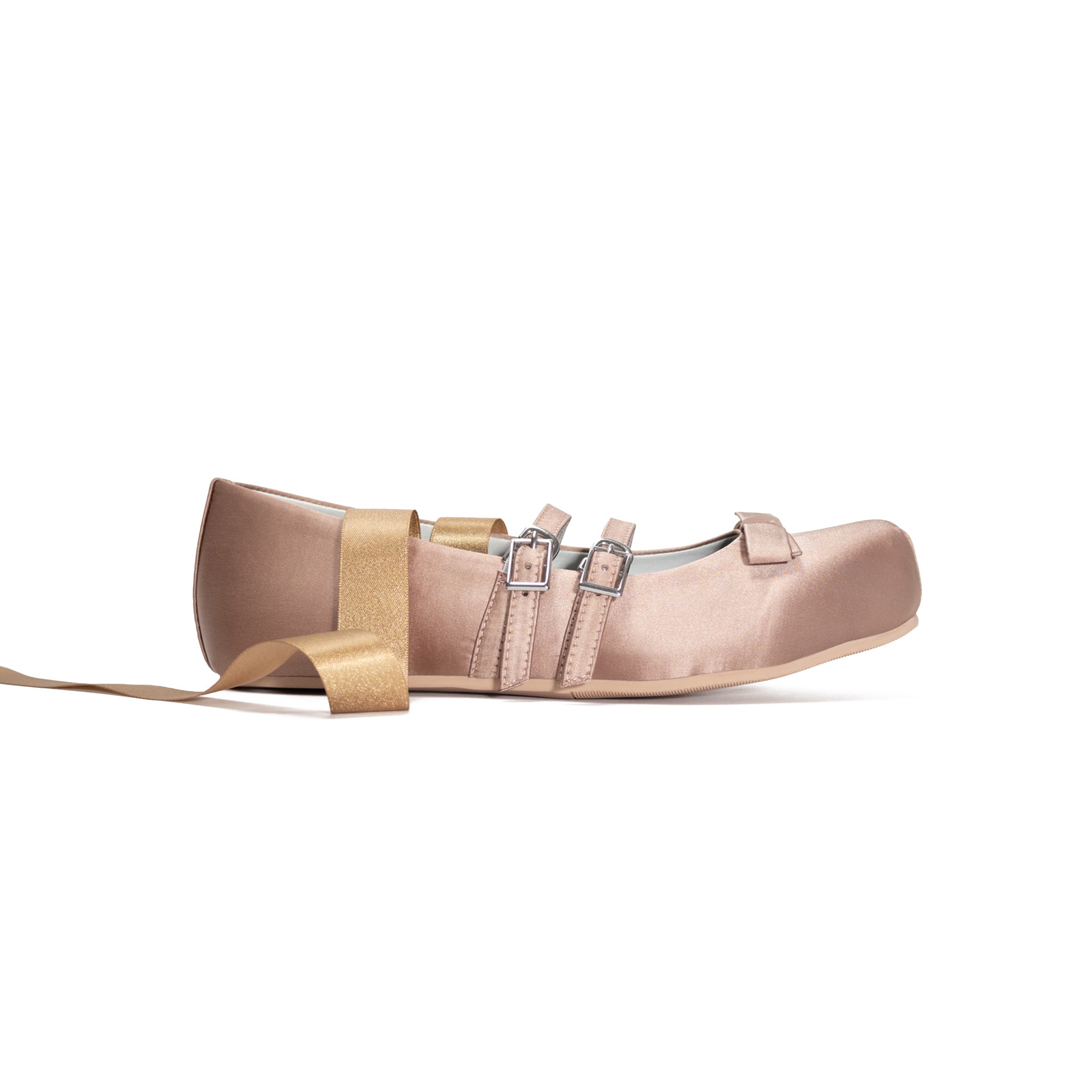 Giselle Satin Flat