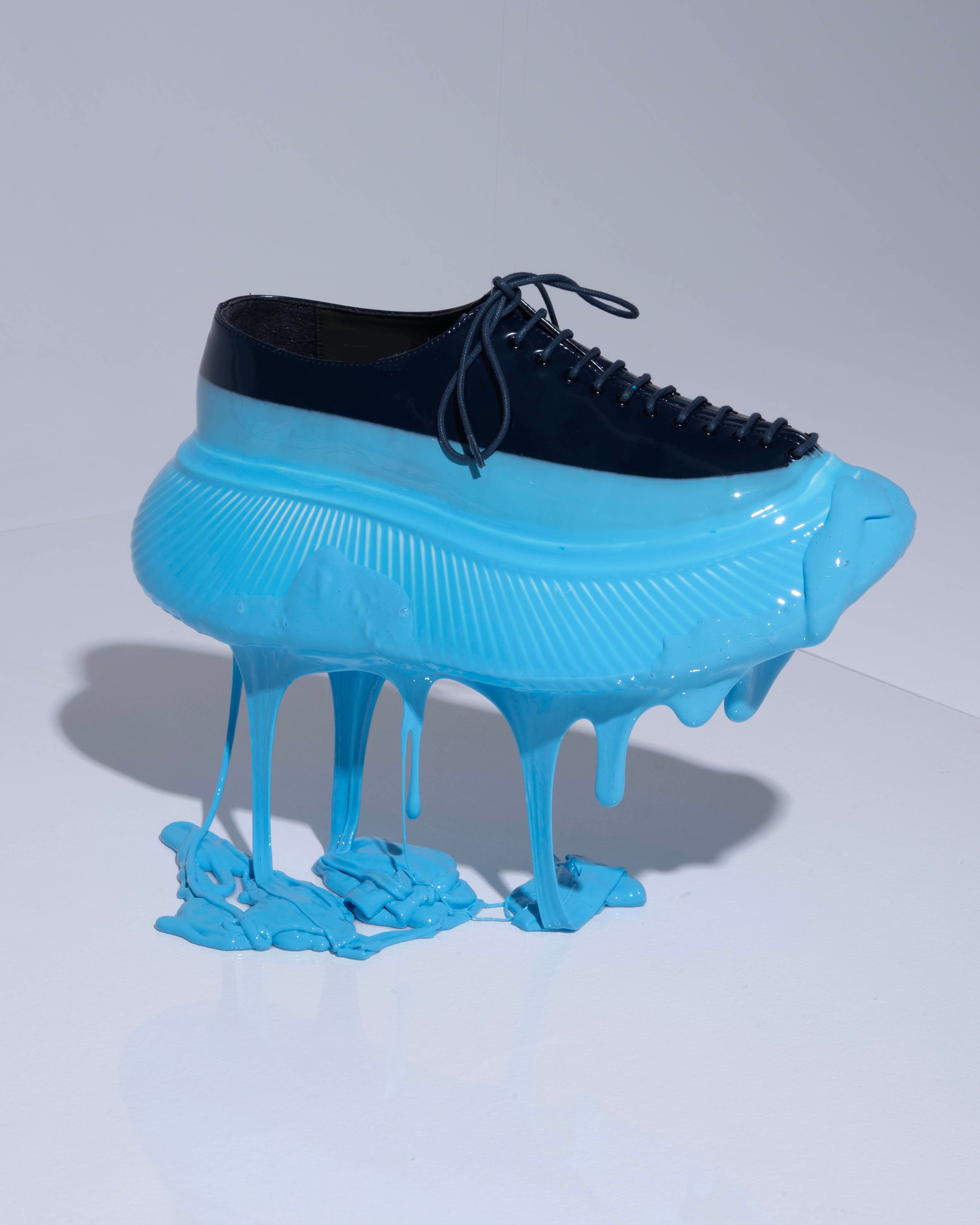 Liver shoes Navy × SKY DIP