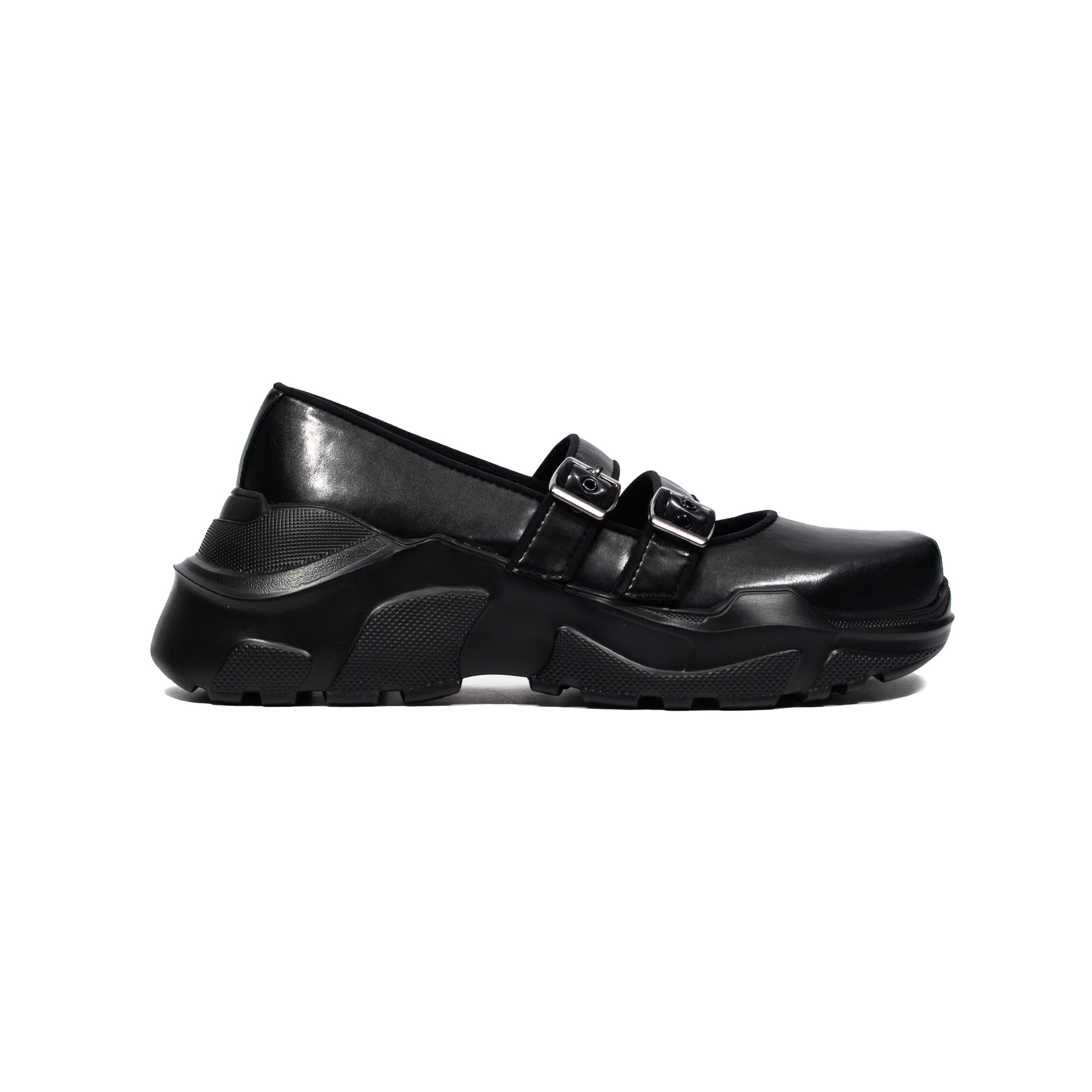 Gemini Faux Leather Black x Black