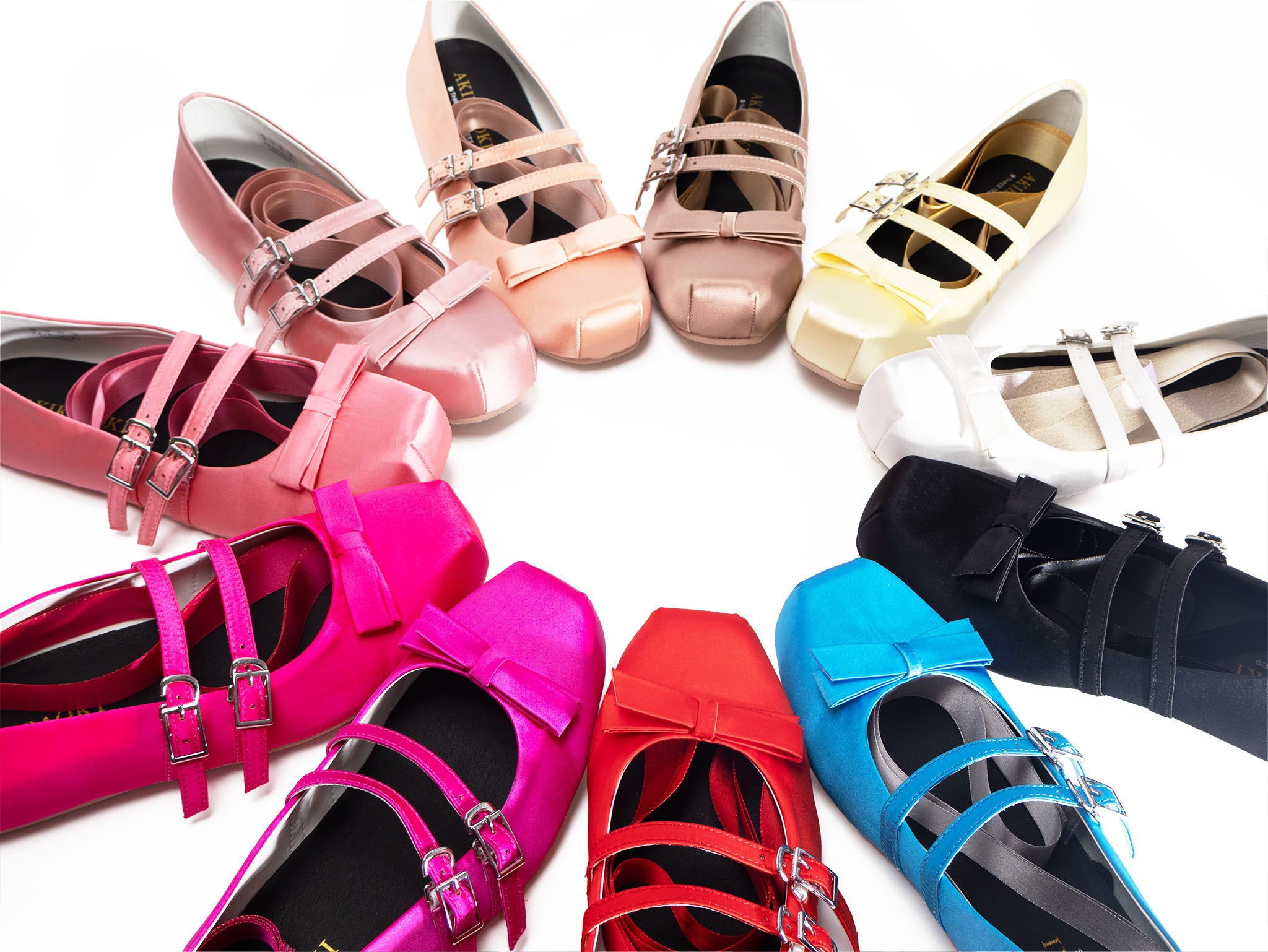 Giselle Satin Flat