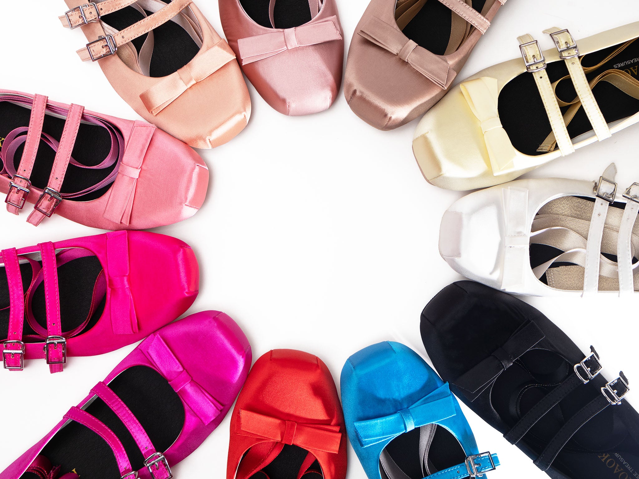 Giselle Satin Flat