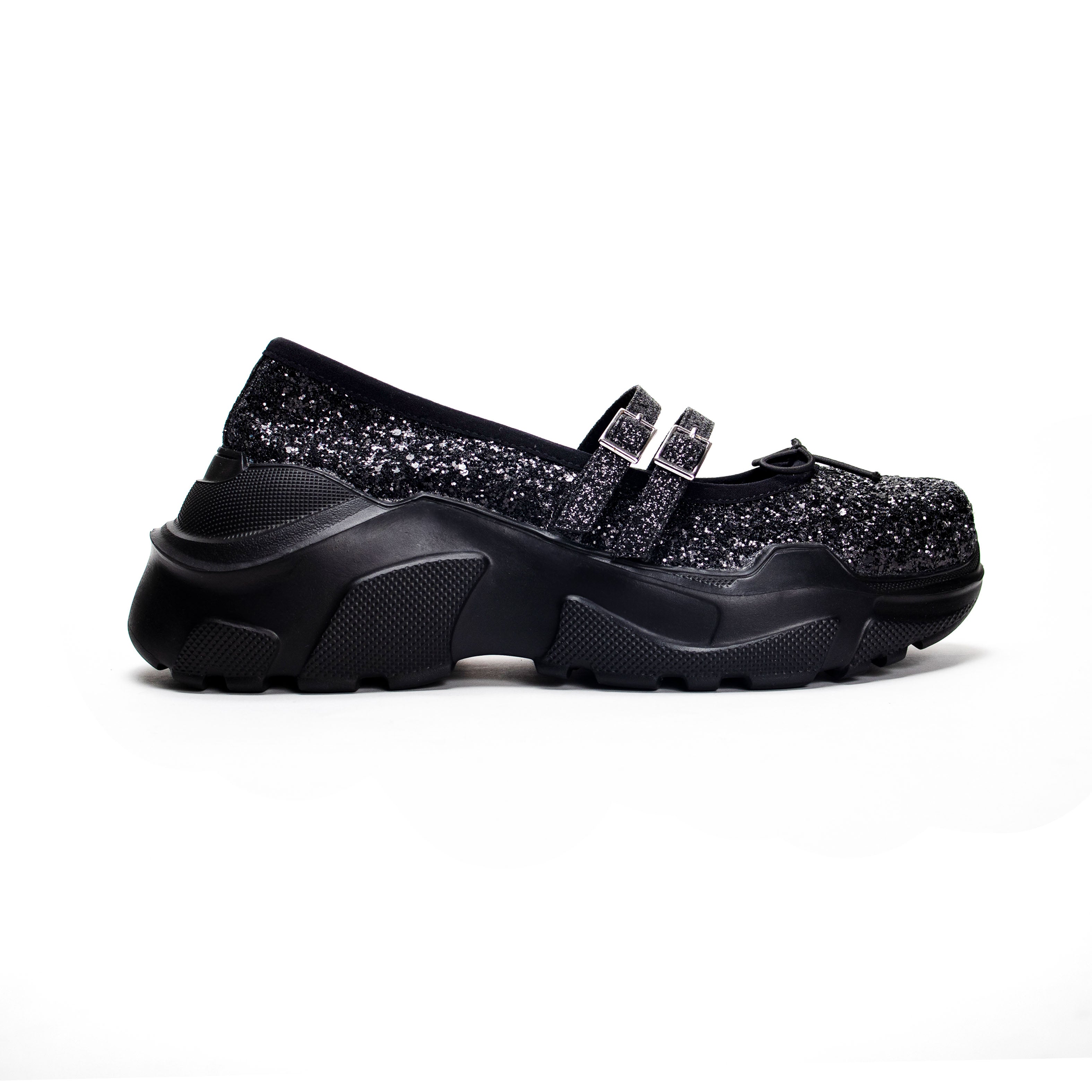 Giselle Black glitter× Black