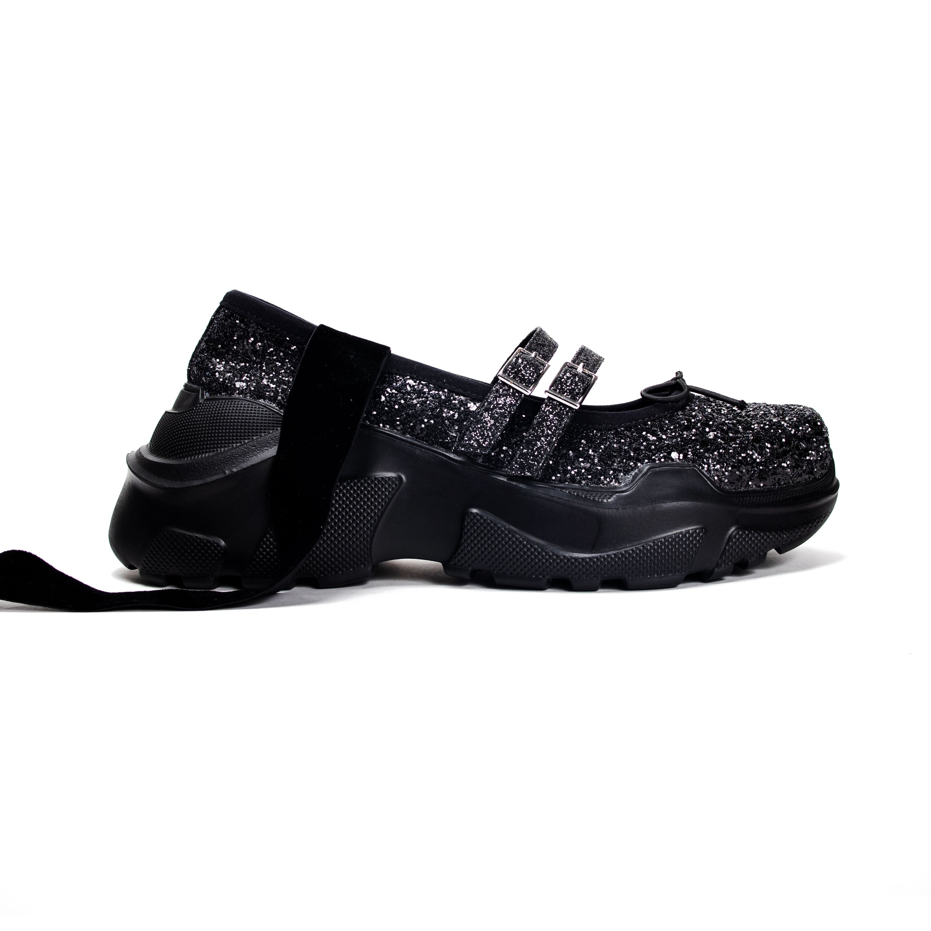 Giselle Black glitter× Black