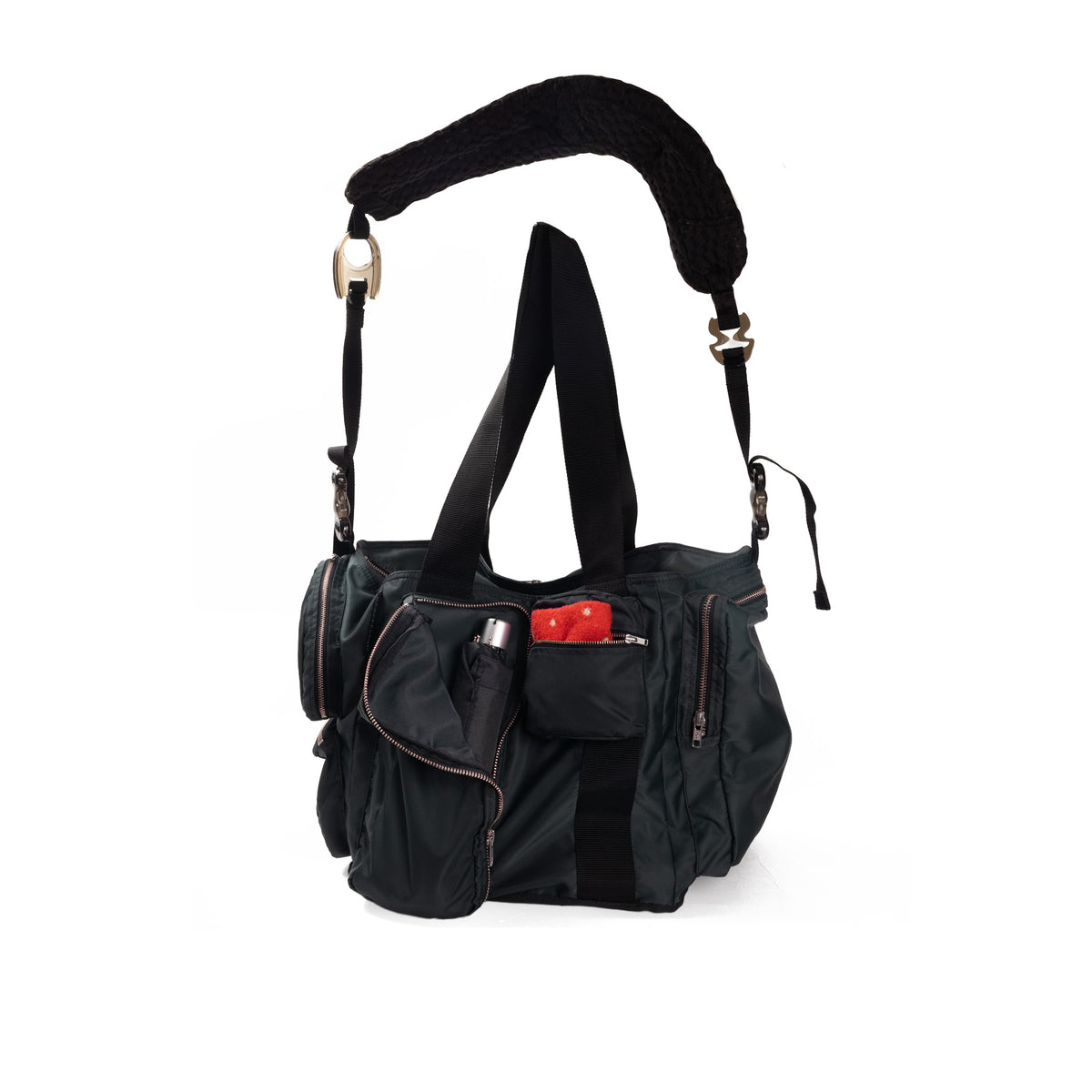 10 Pockets Bag Black×Black×Black