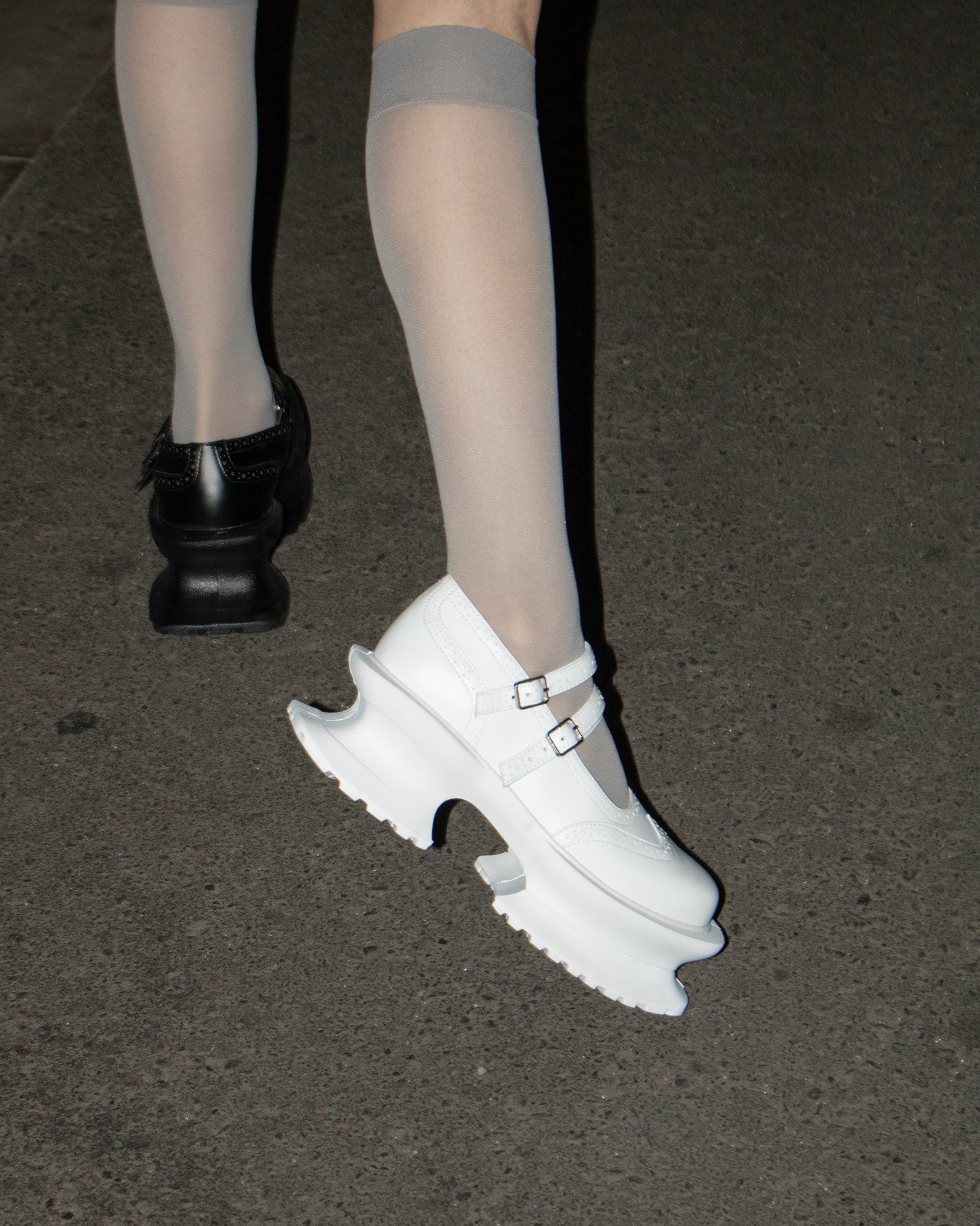 Aerial Garden shoes White Leather × White
