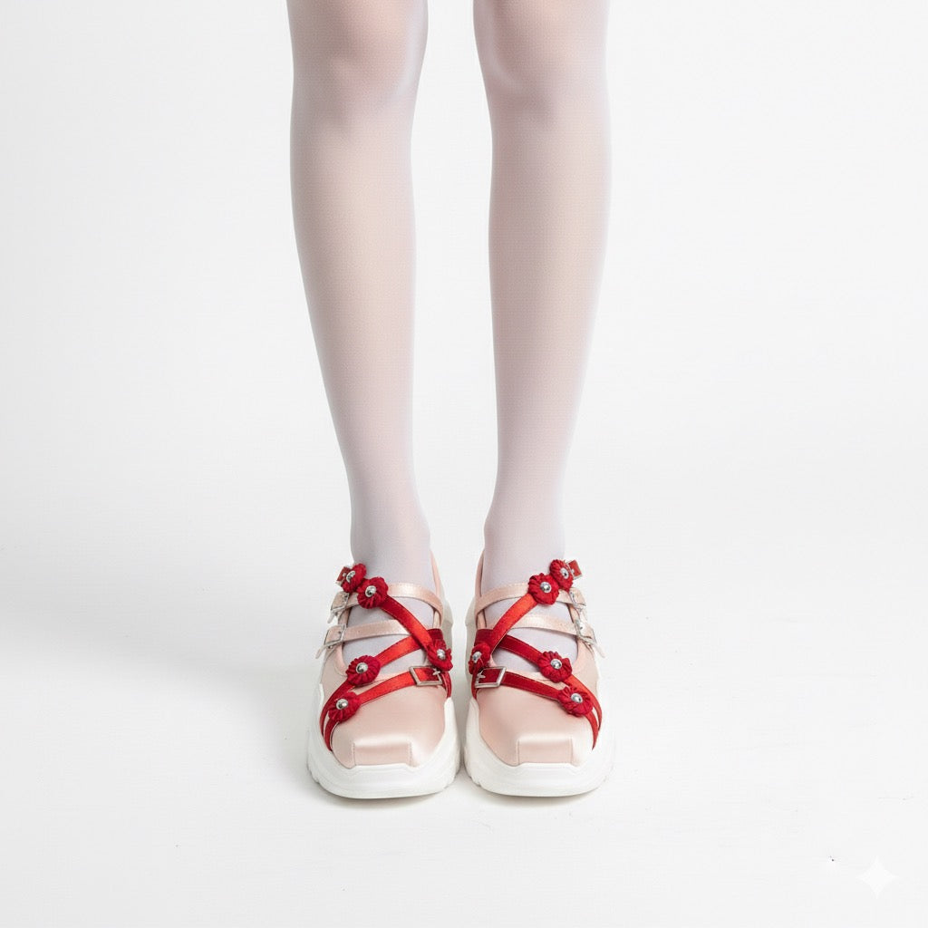 Flora Pink×Red×White