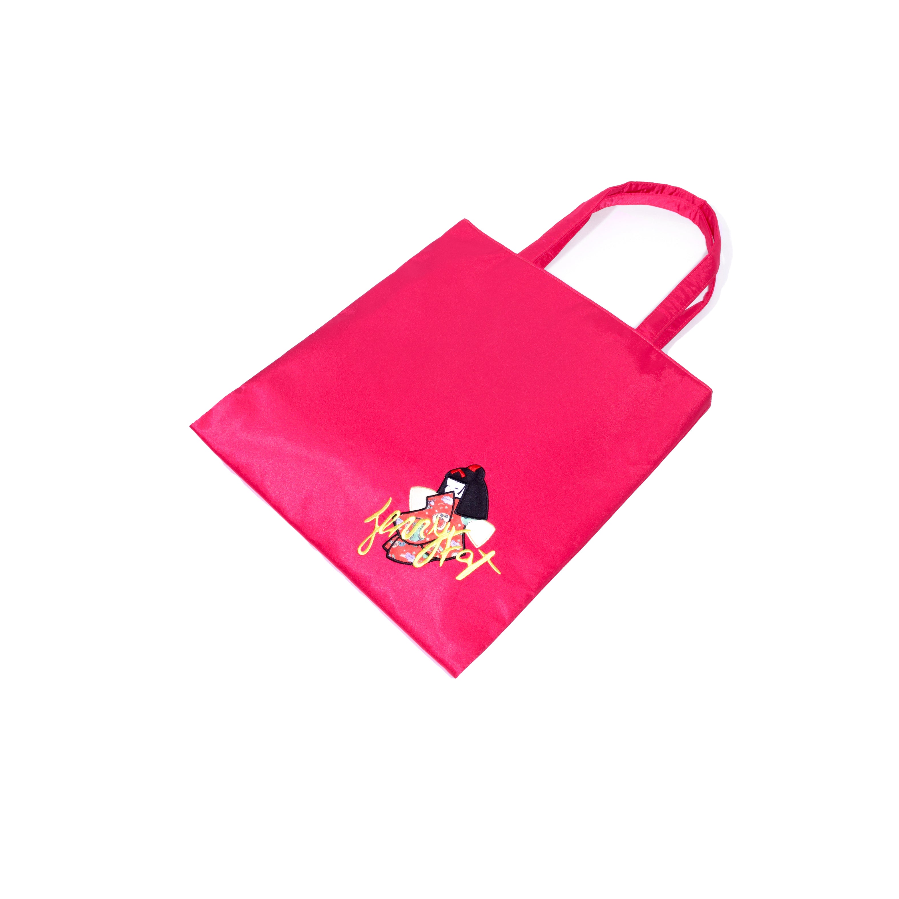 Jenny girl in Tokyo tote bag Rose Red