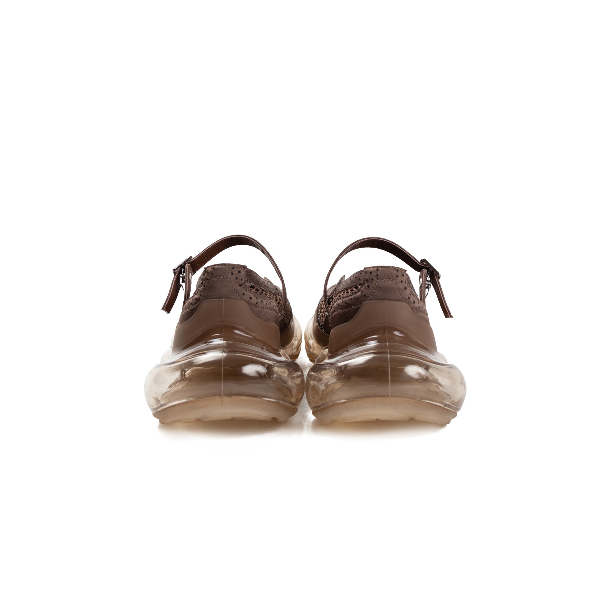 Mirage Mary Jane Mesh Brown Satin