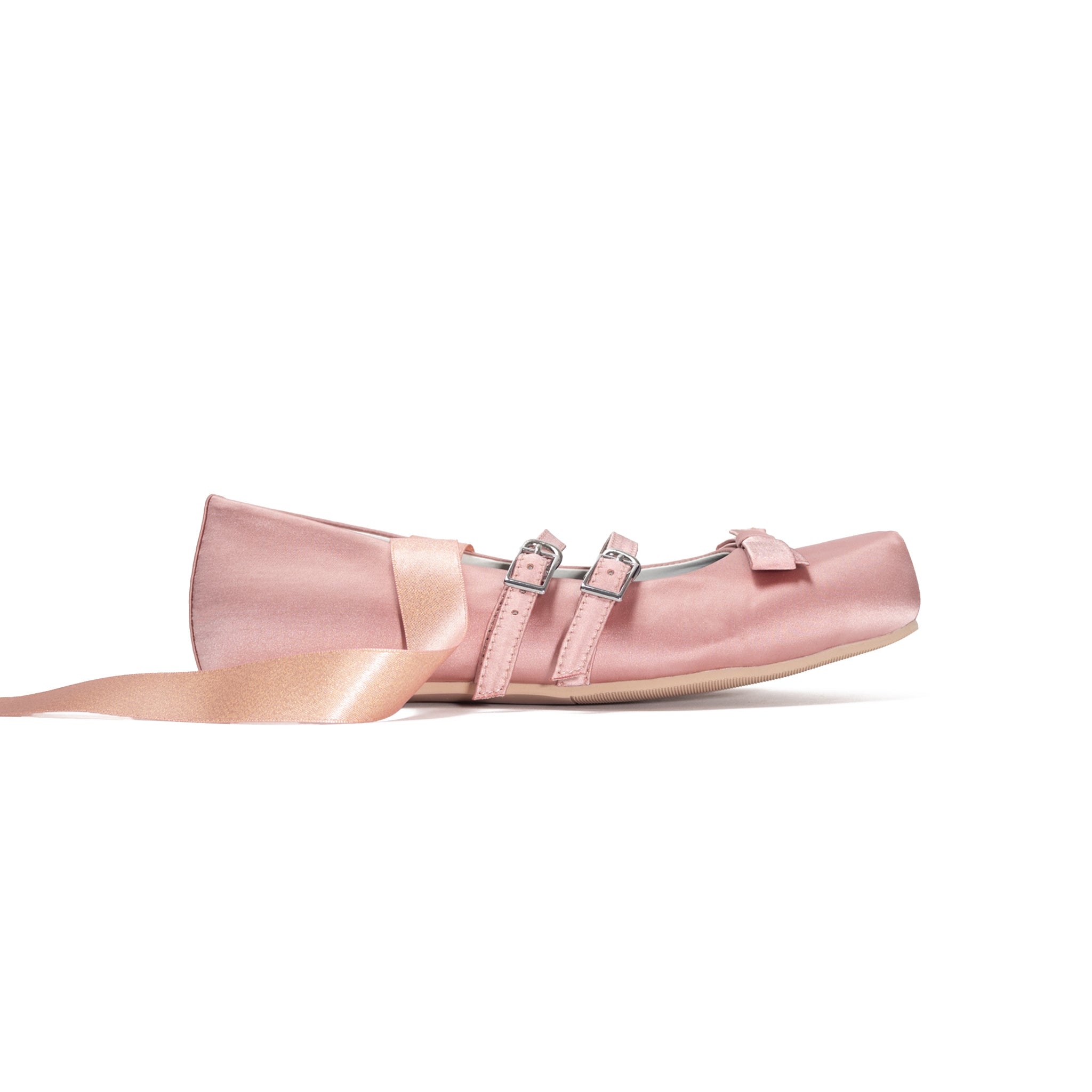 Giselle Satin Flat