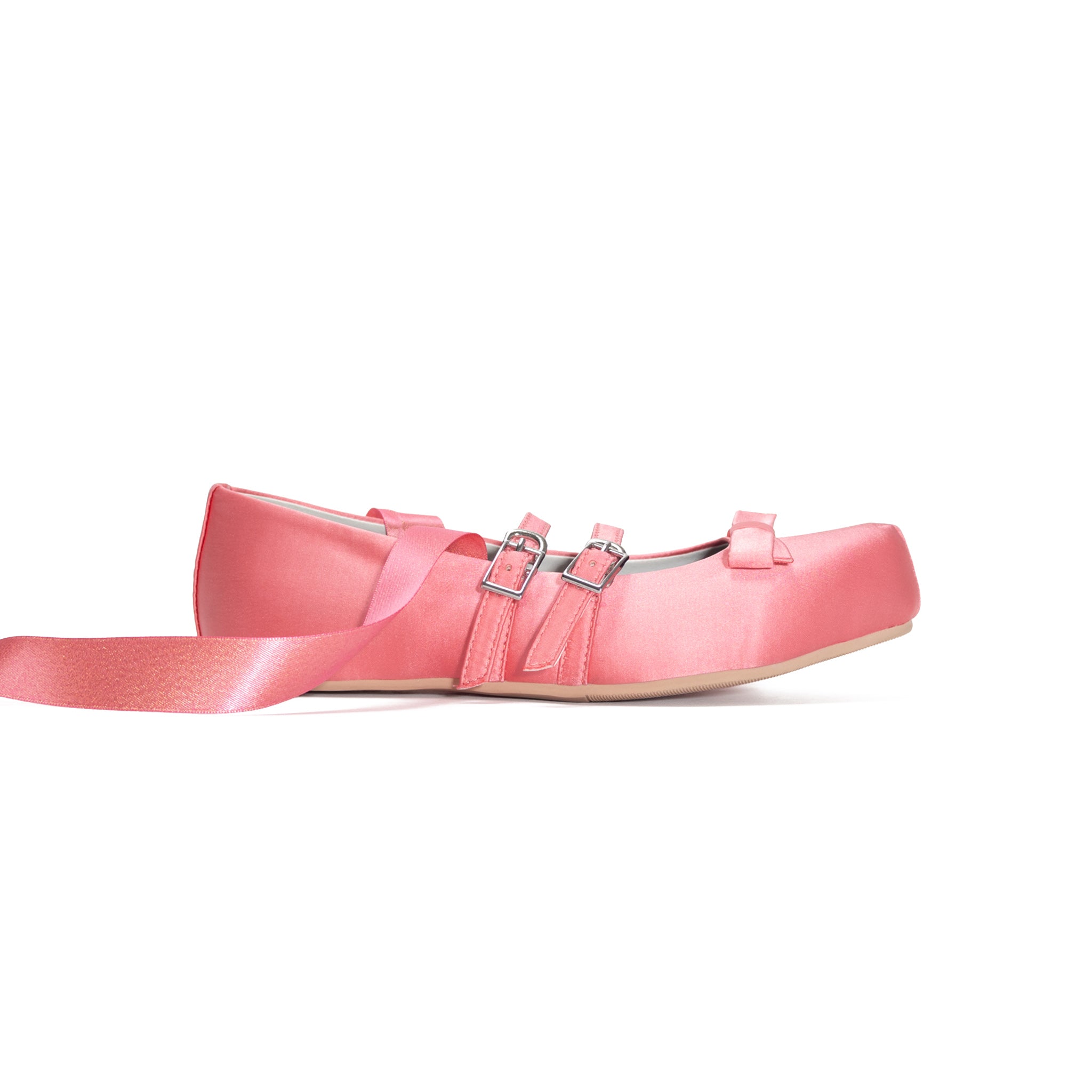 Giselle Satin Flat