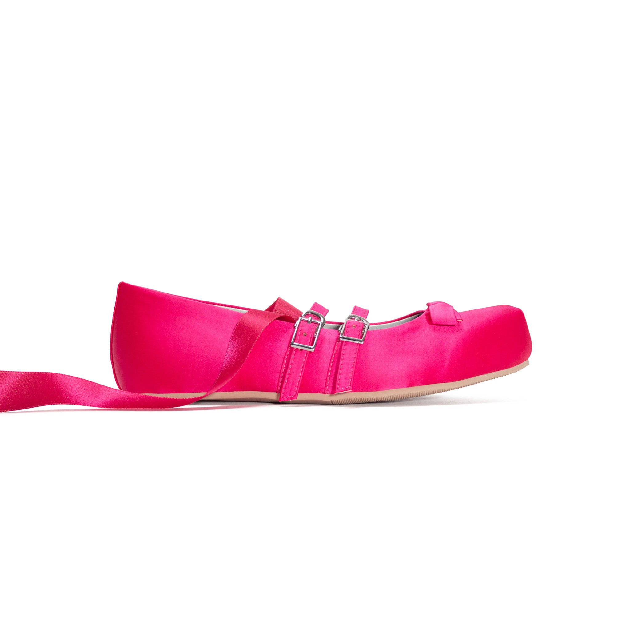 Giselle Satin Flat