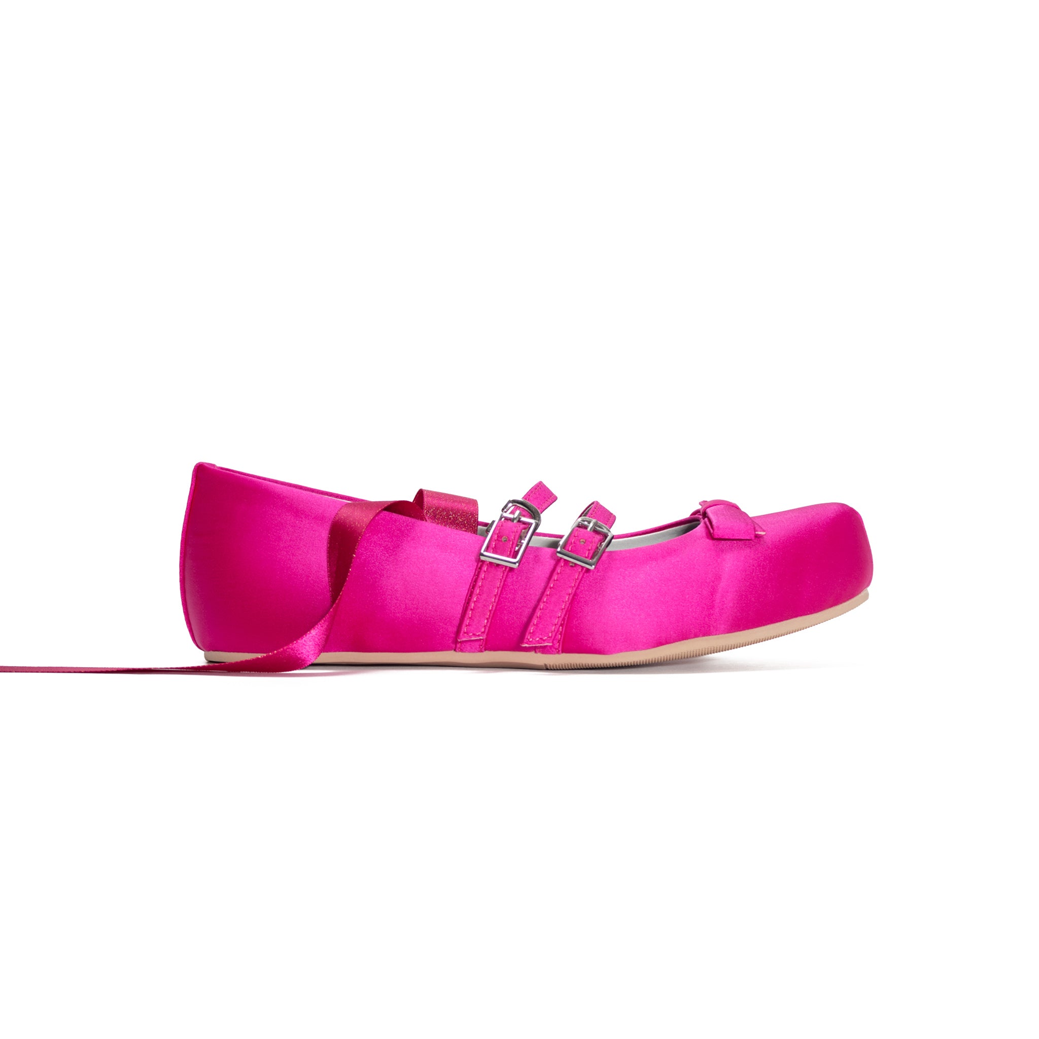 Giselle Satin Flat