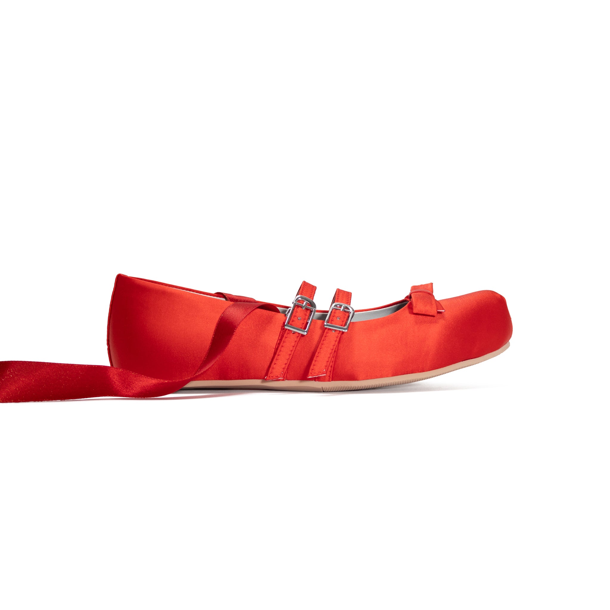 Giselle Satin Flat