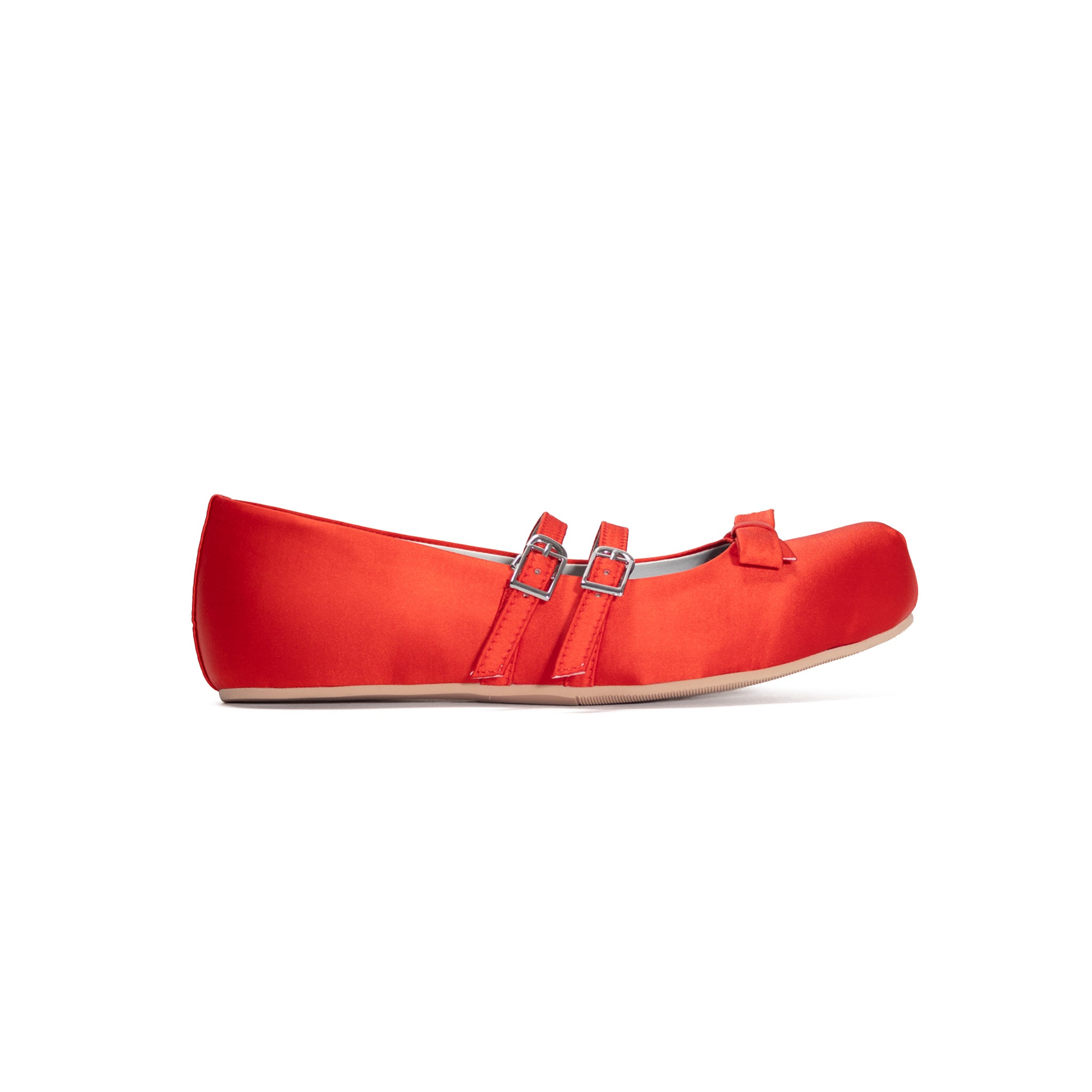 Giselle Satin Flat