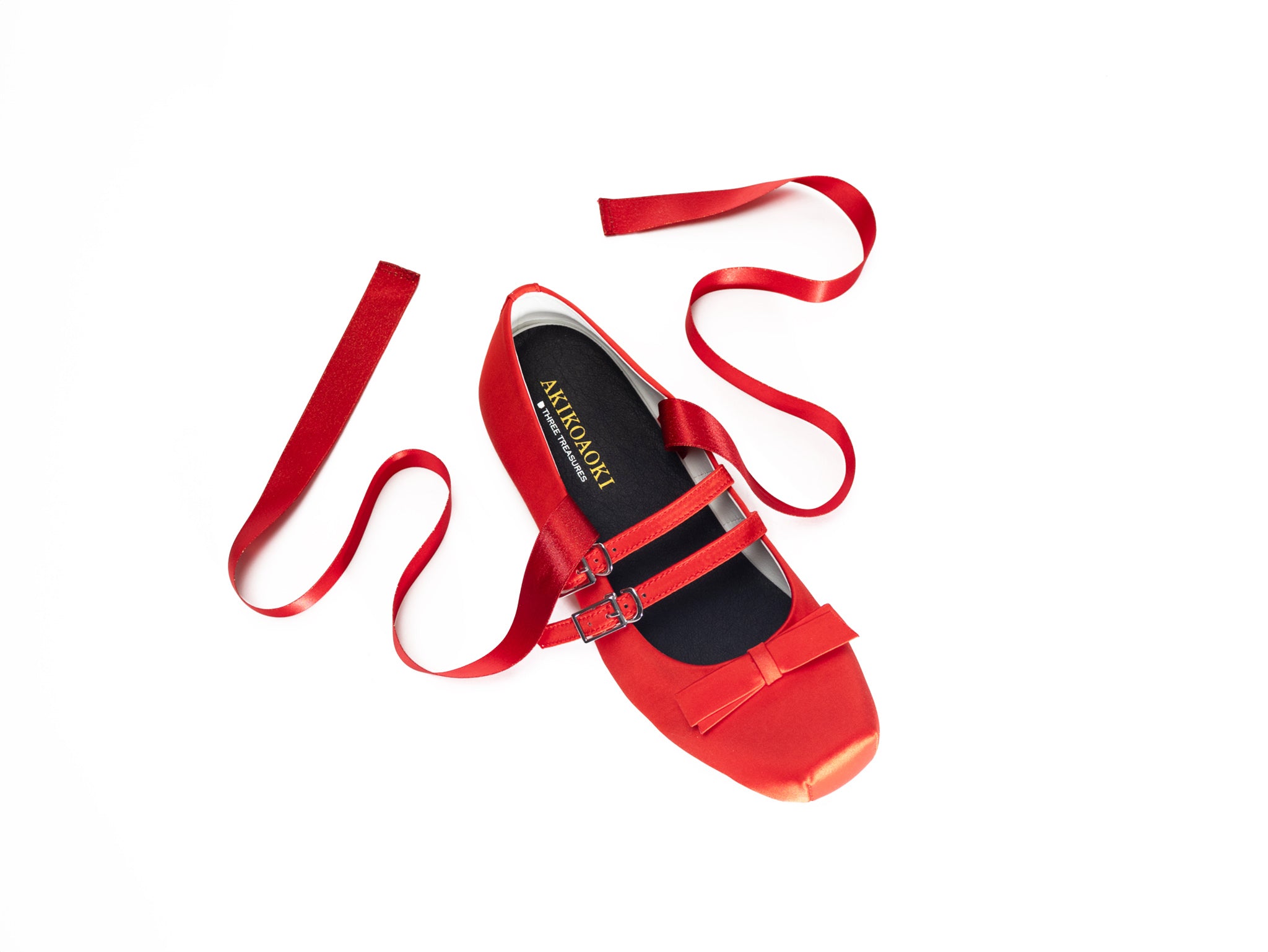 Giselle Satin Flat