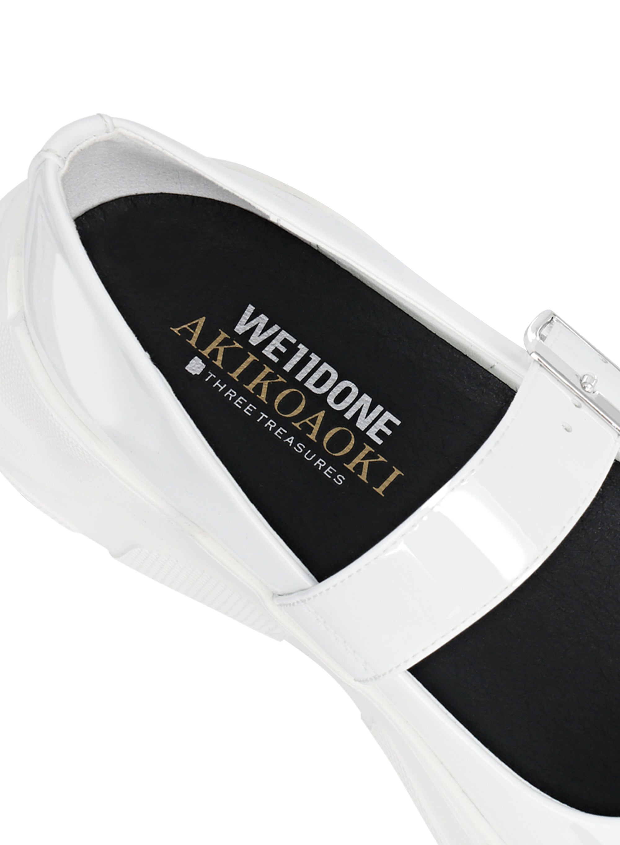 AKIKOAOKI X WE11DONE WHITE WOMENS MARY JANES