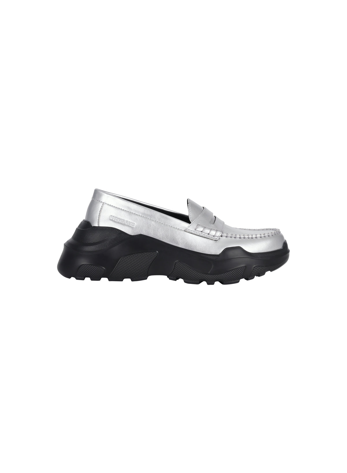 AKIKOAOKI X WE11DONE SILVER WOMENS SILVER LOAFERS