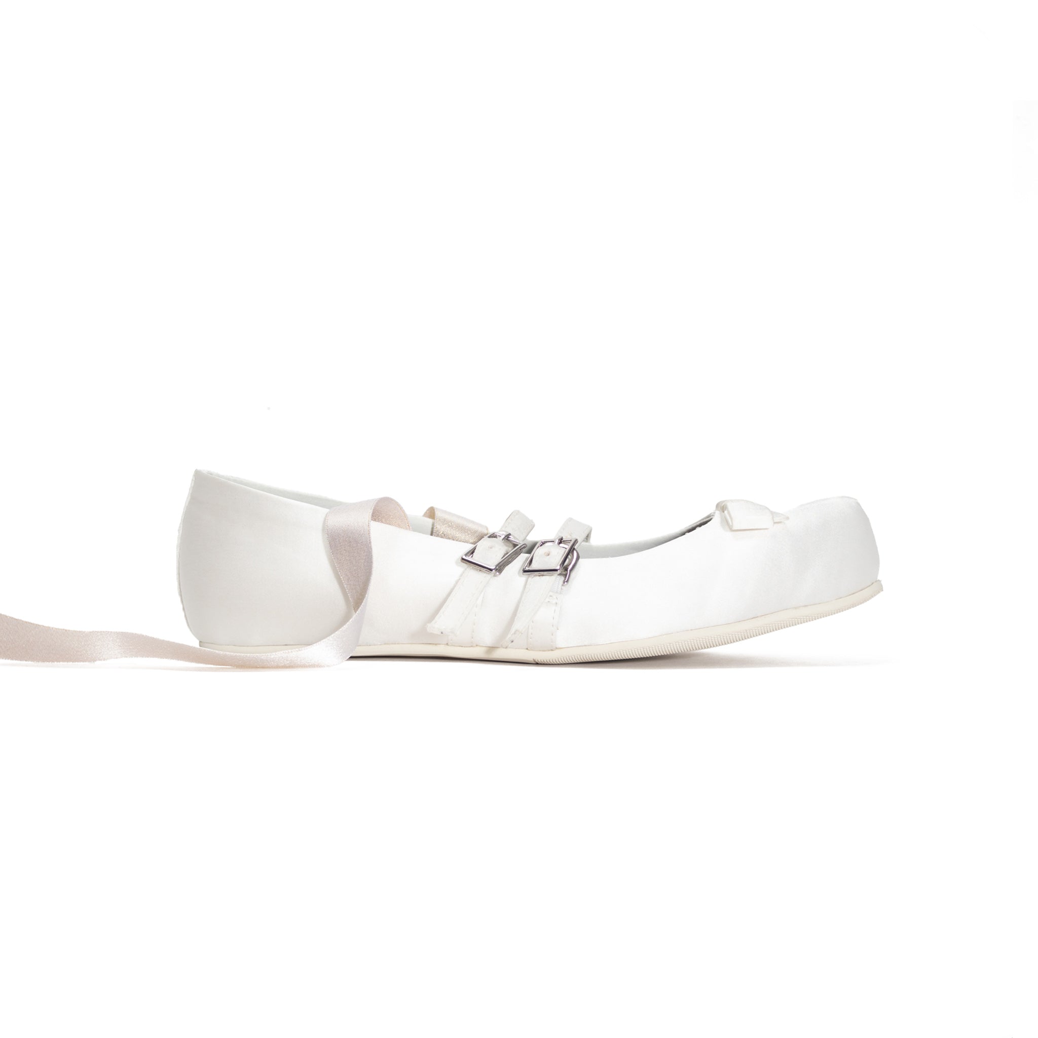 Giselle Satin Flat