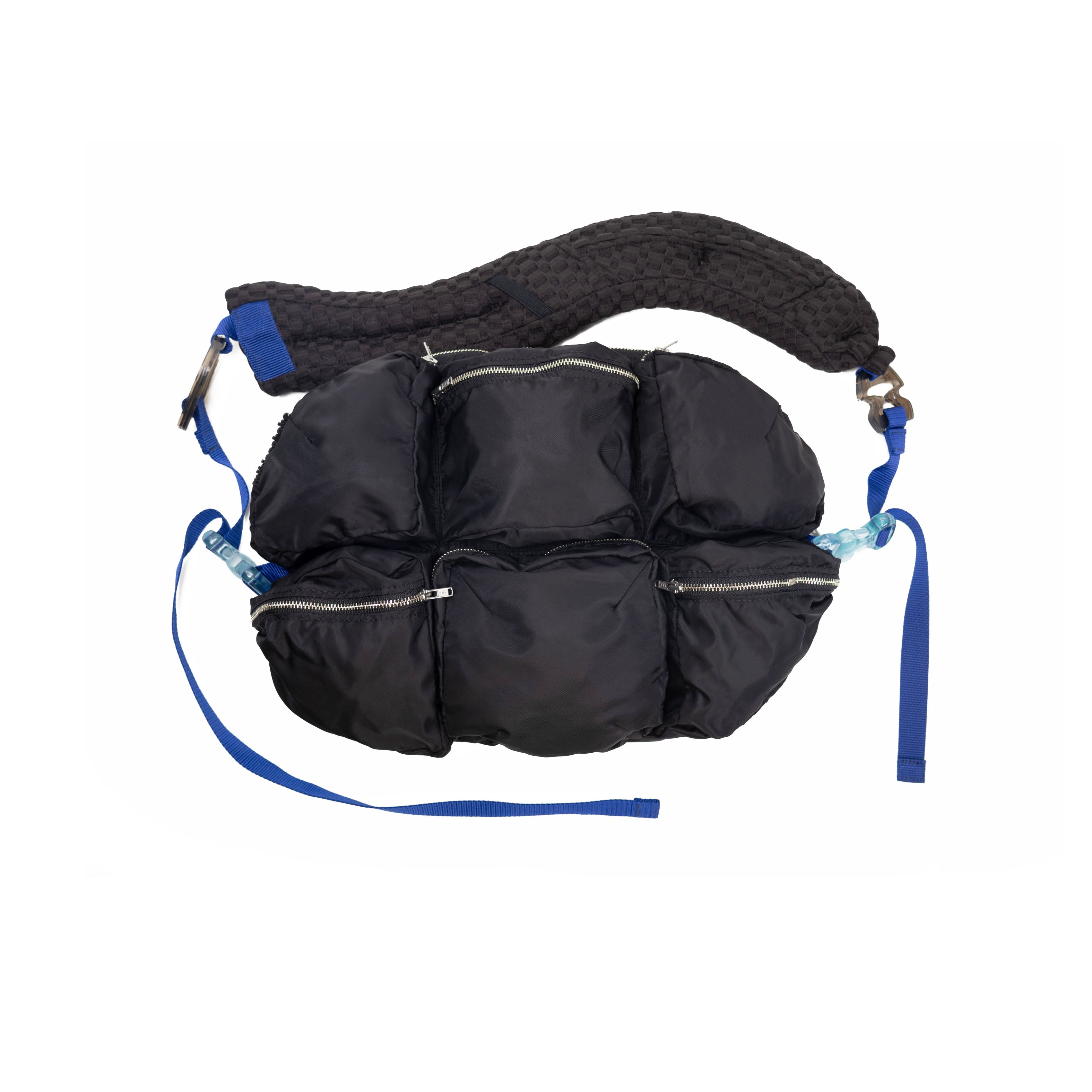 7 Pockets Bag Black x Blue x Blue