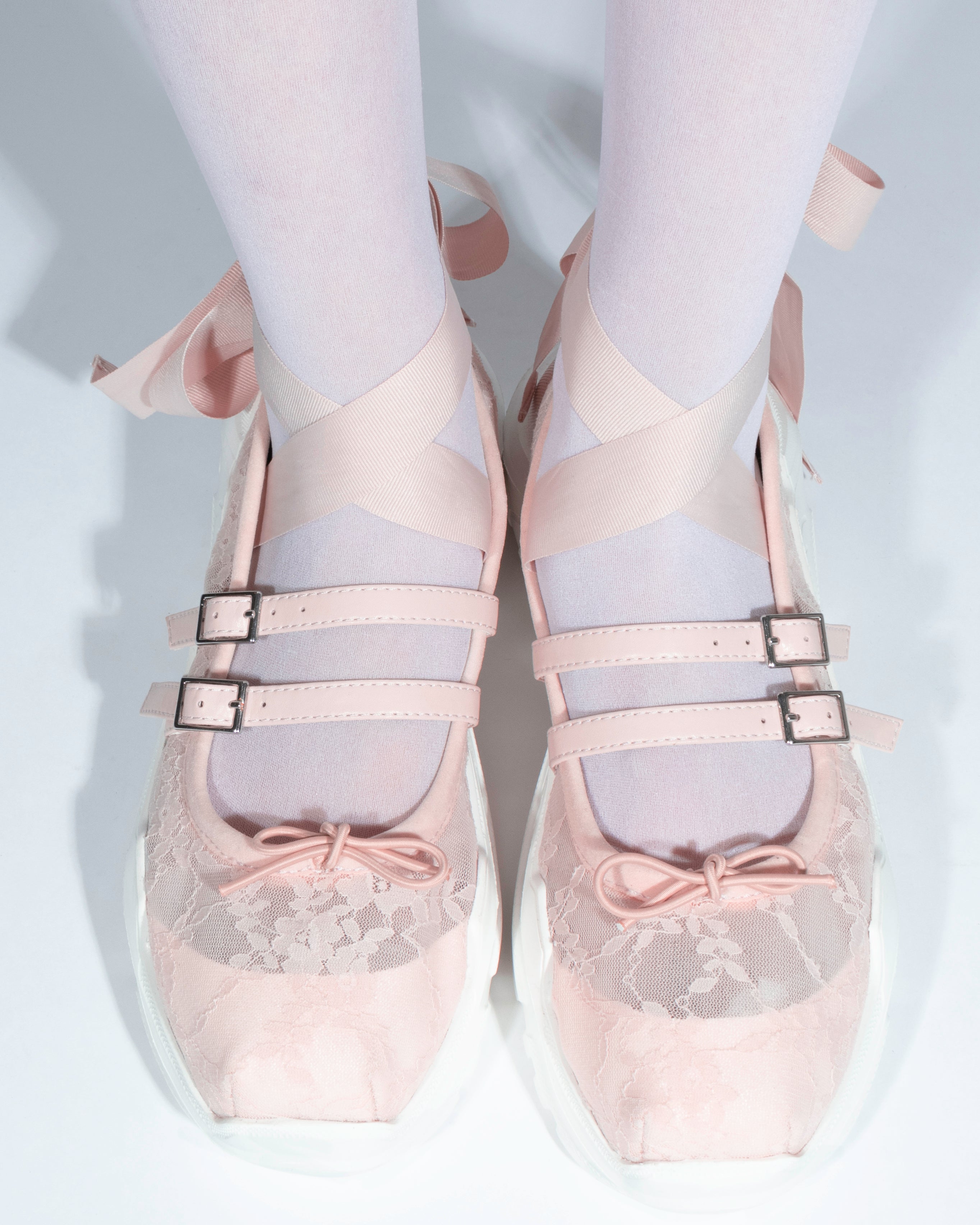 Giselle Lace Pink x White