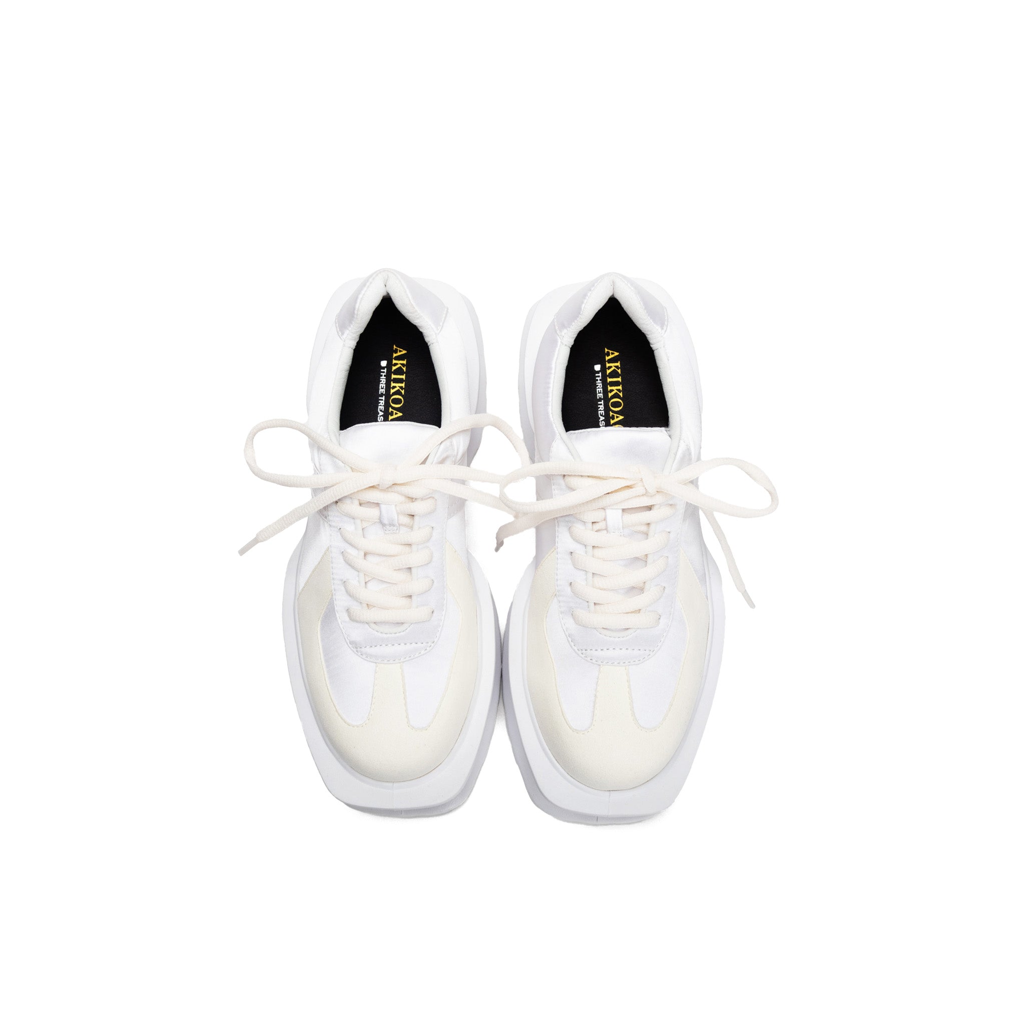 Victoria White Satin x White