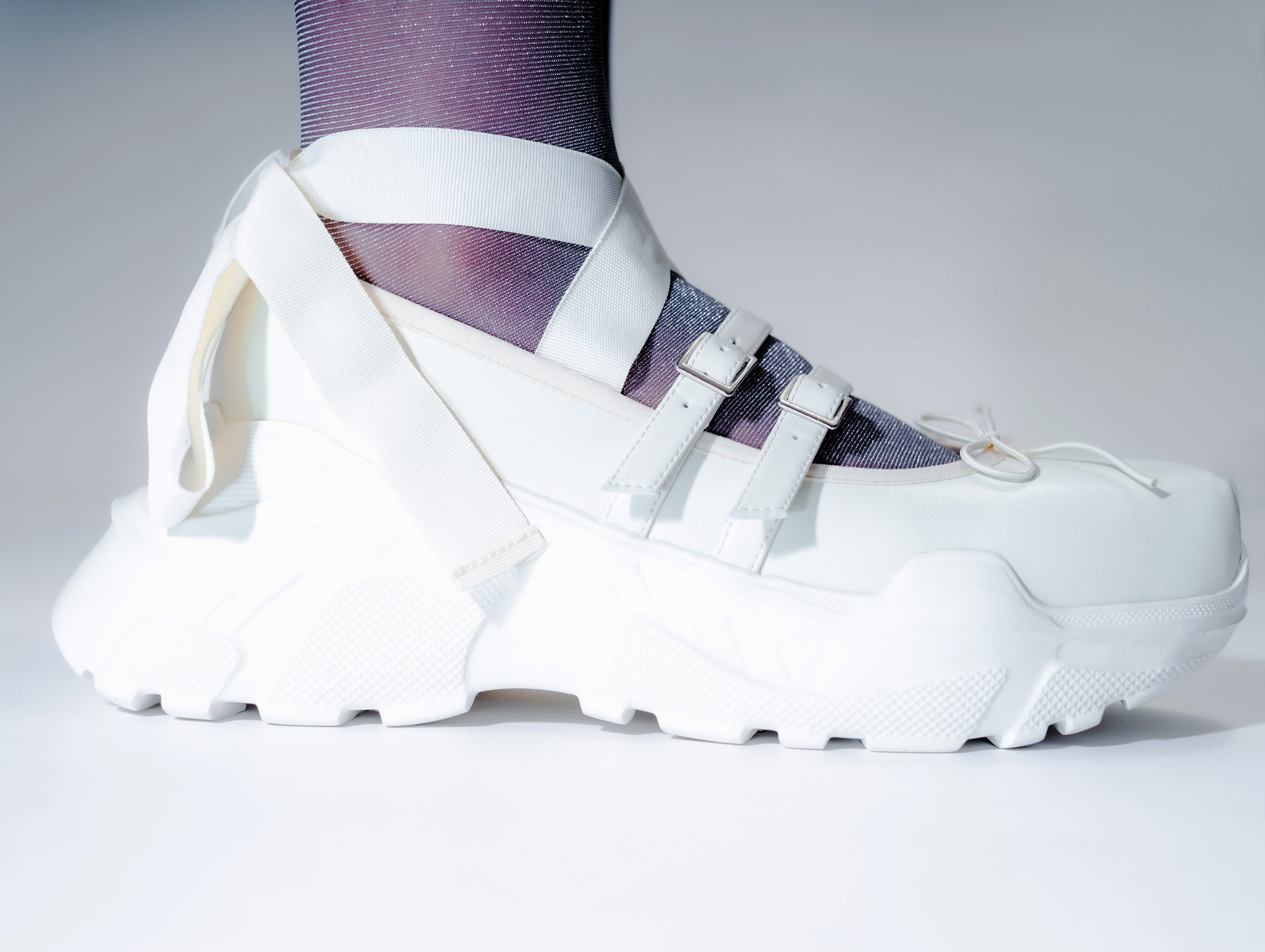 Giselle Milk leather × White