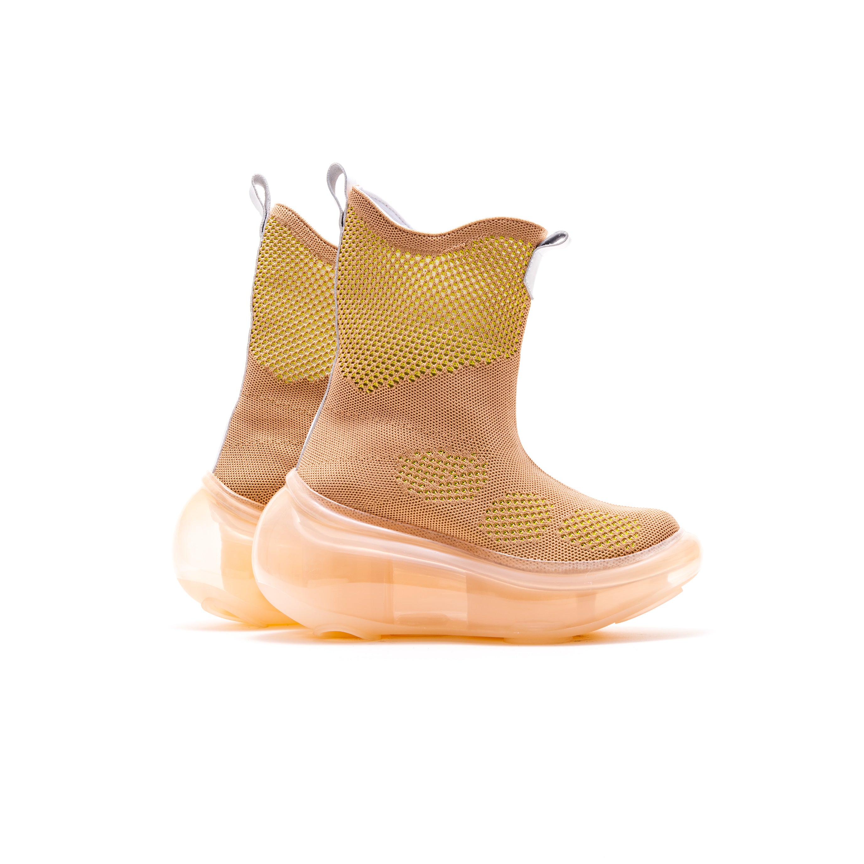 Western knit boots Brown