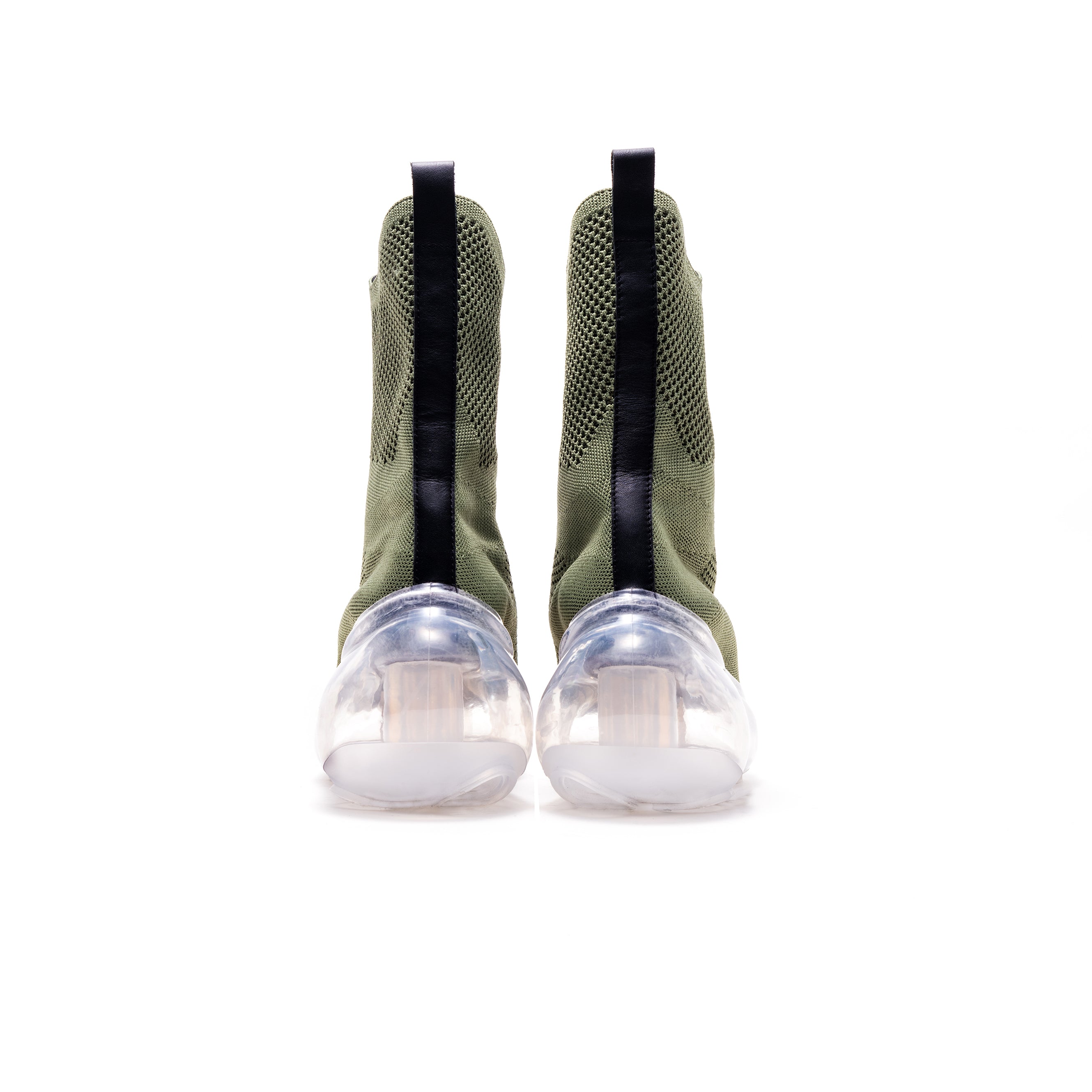 Western knit boots Green