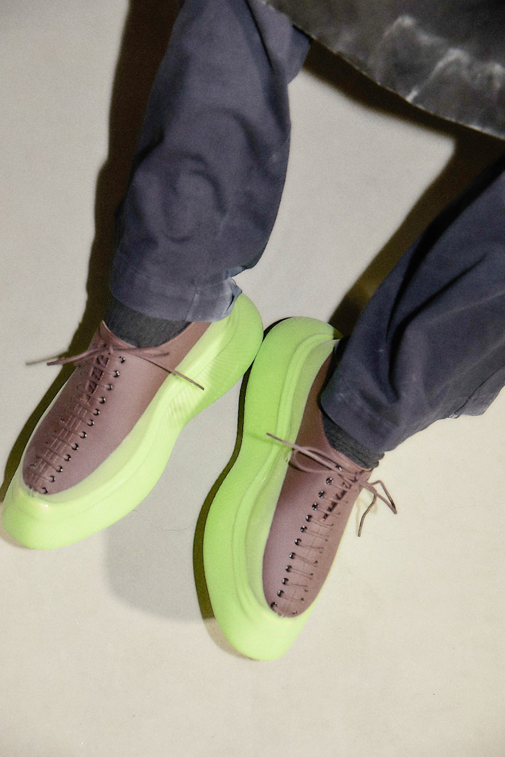 Liver shoes Matt Brown × Lime DIP