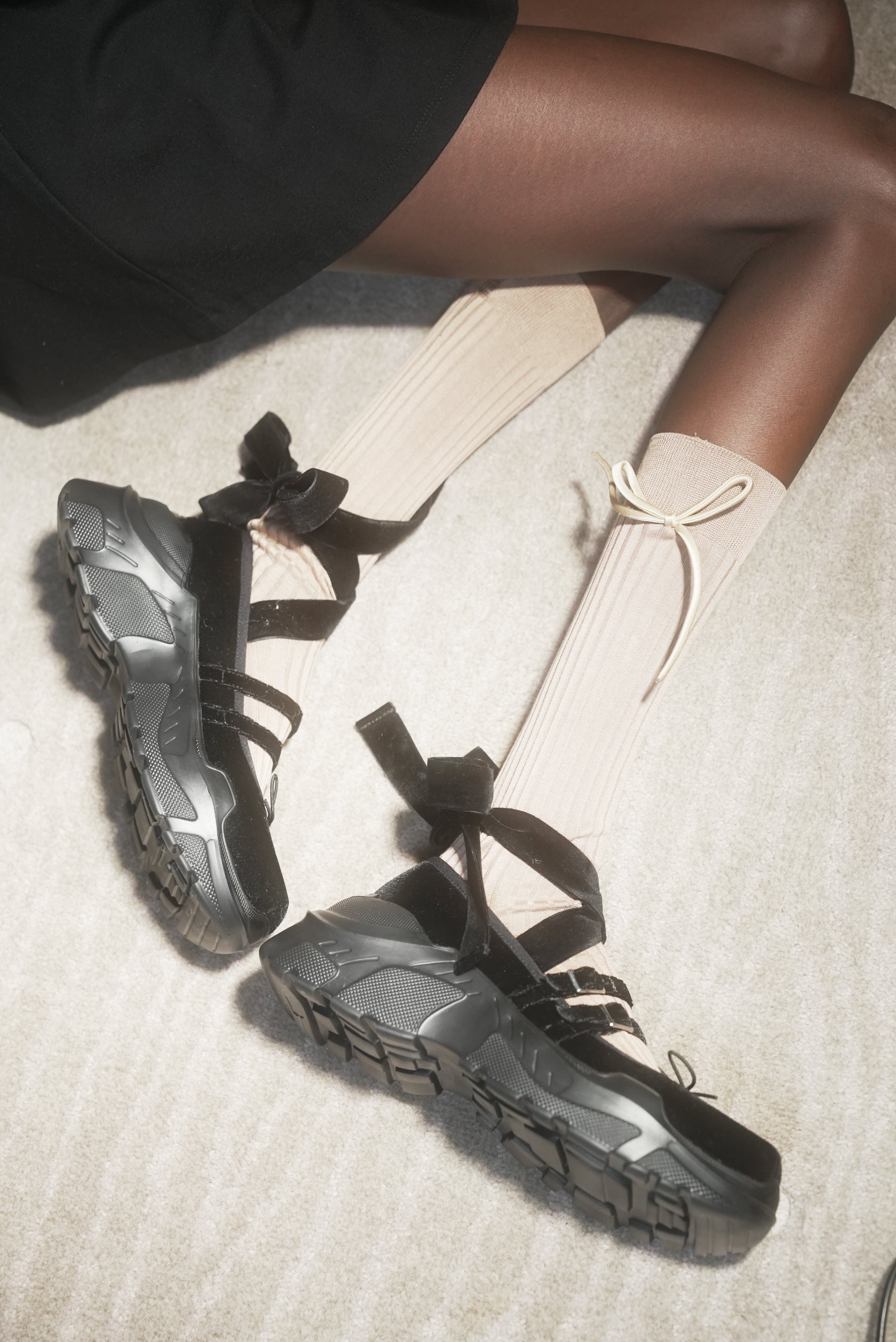 Giselle Black velvet× Black