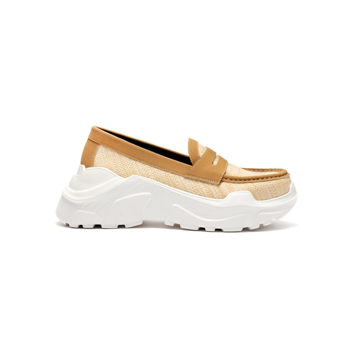 AKIKOAOKI × THREE TREASURES Regulated Gravity-Auxo Beige × White 