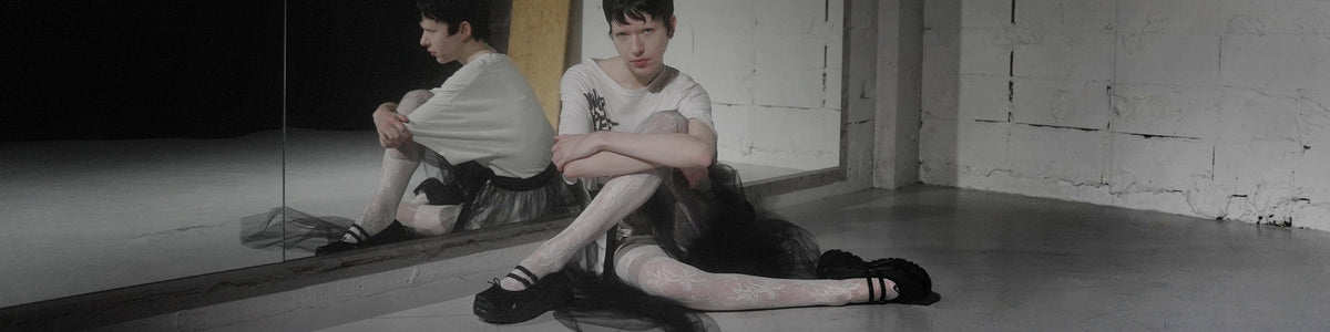 【美品】AKIKOAOKI Giselle-Lace BK×BK 37サイズ AKIKOAOKI GISELLE