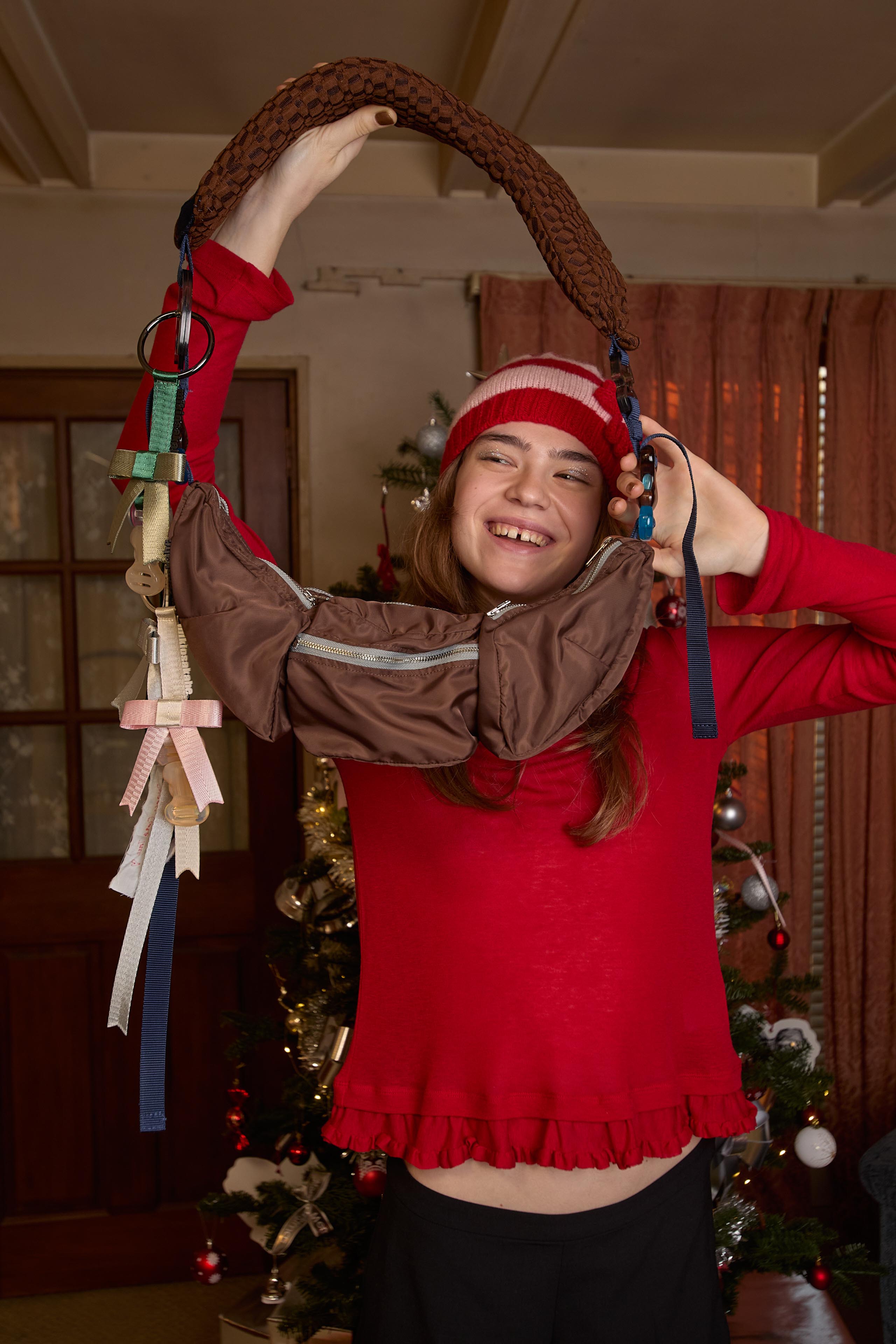 Butterfly Bag Charm Ivory