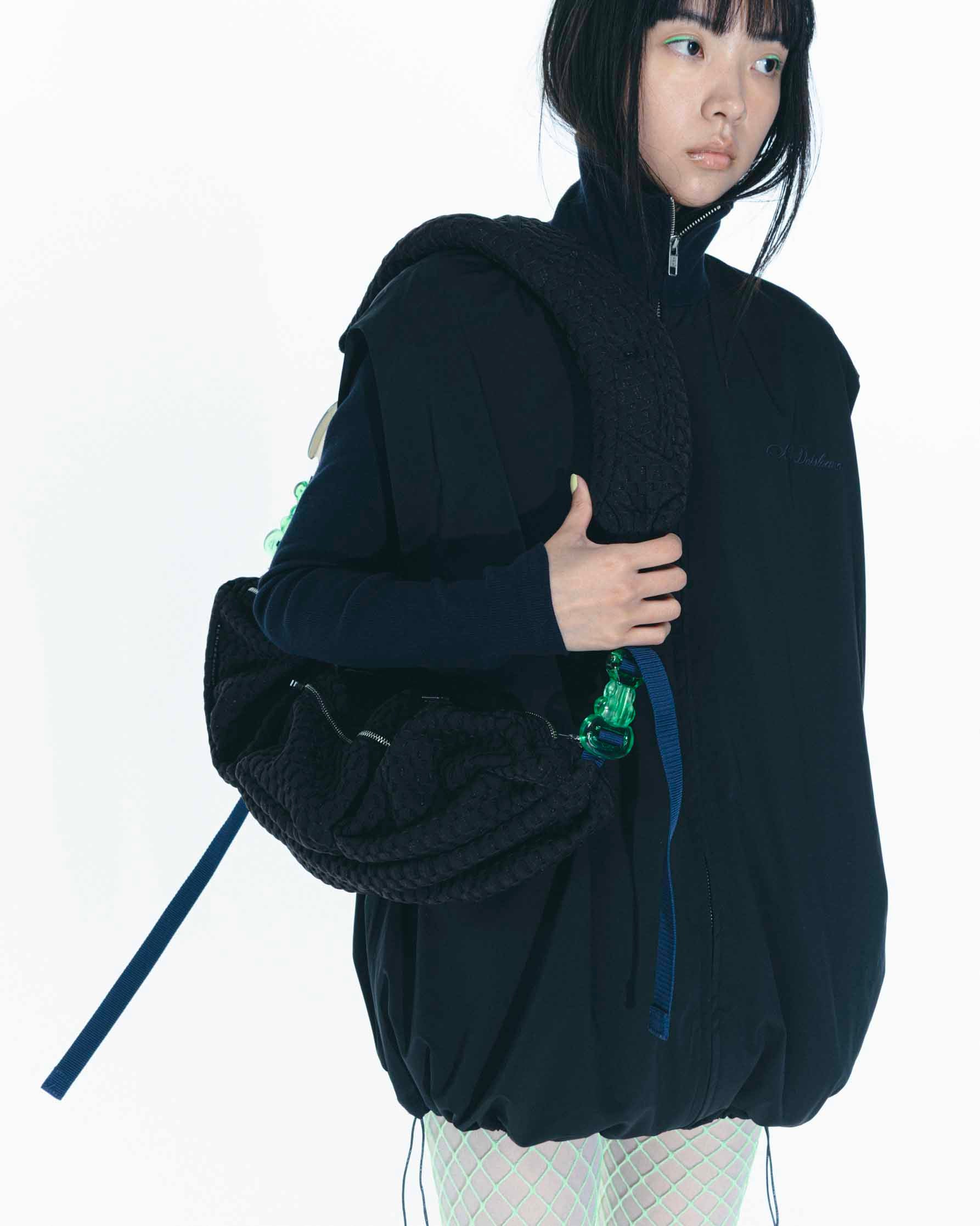 epi Bag Black Mesh x Navy x Green