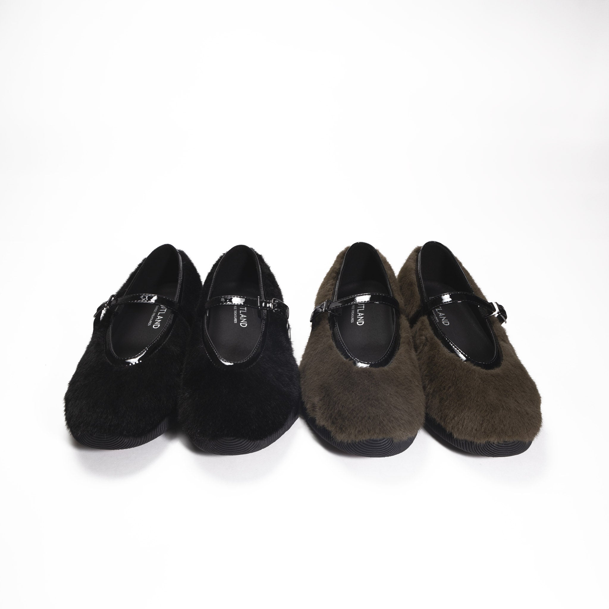 Fur shoes Black