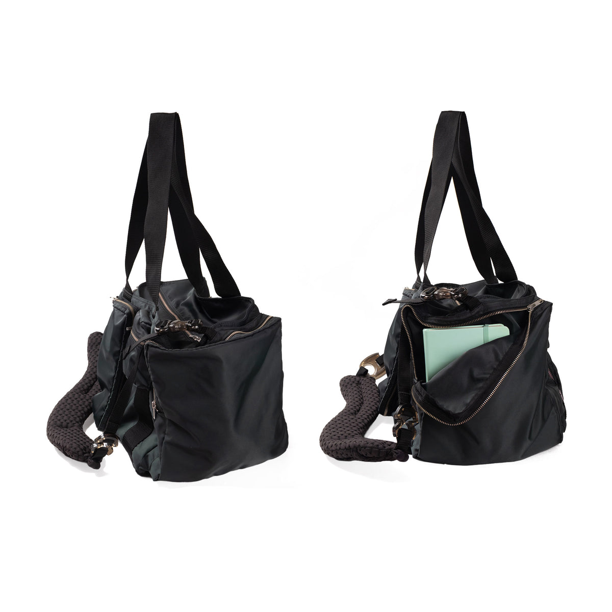 10 Pockets Bag  Black×Black×Black
