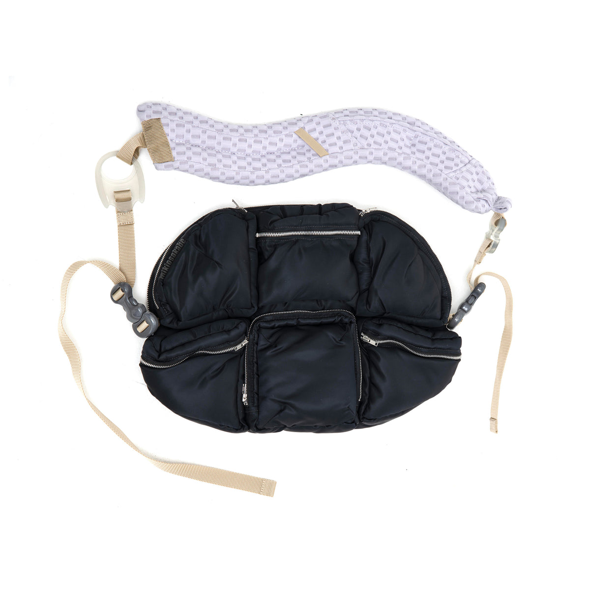 7 pockets Puff Black x Beige x Black 