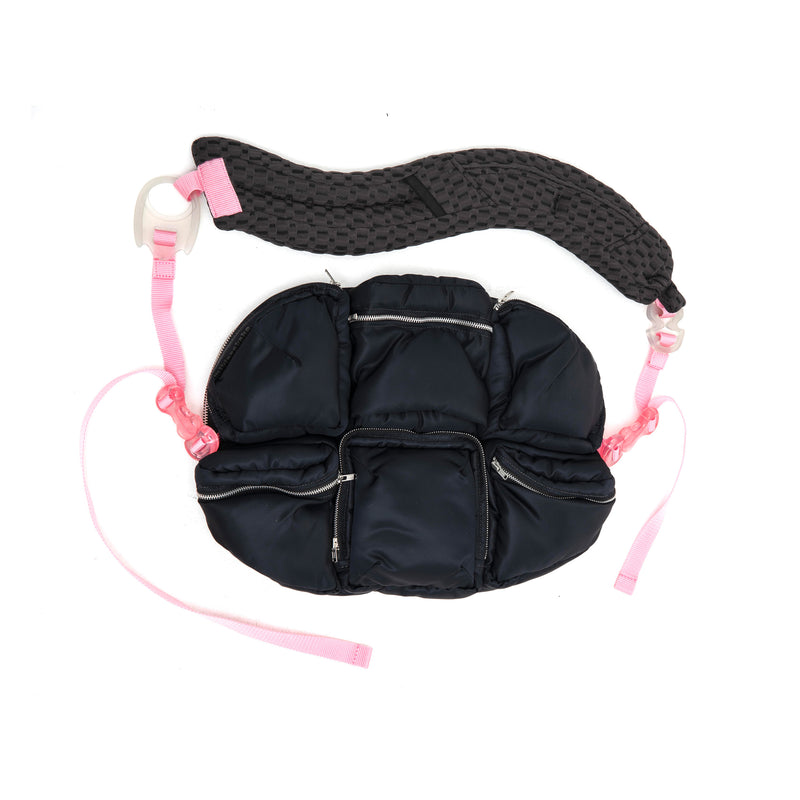 7 pockets Puff Black x Pink x Pink – THREETREASURES