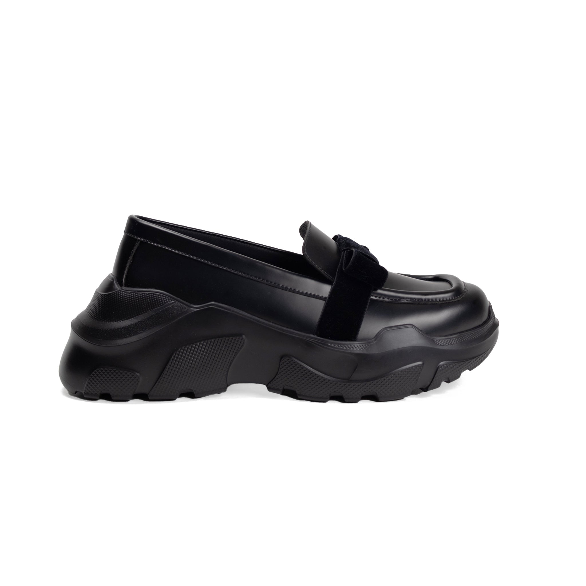 26AW Pre-order Velvet Ribbon Loafer Black