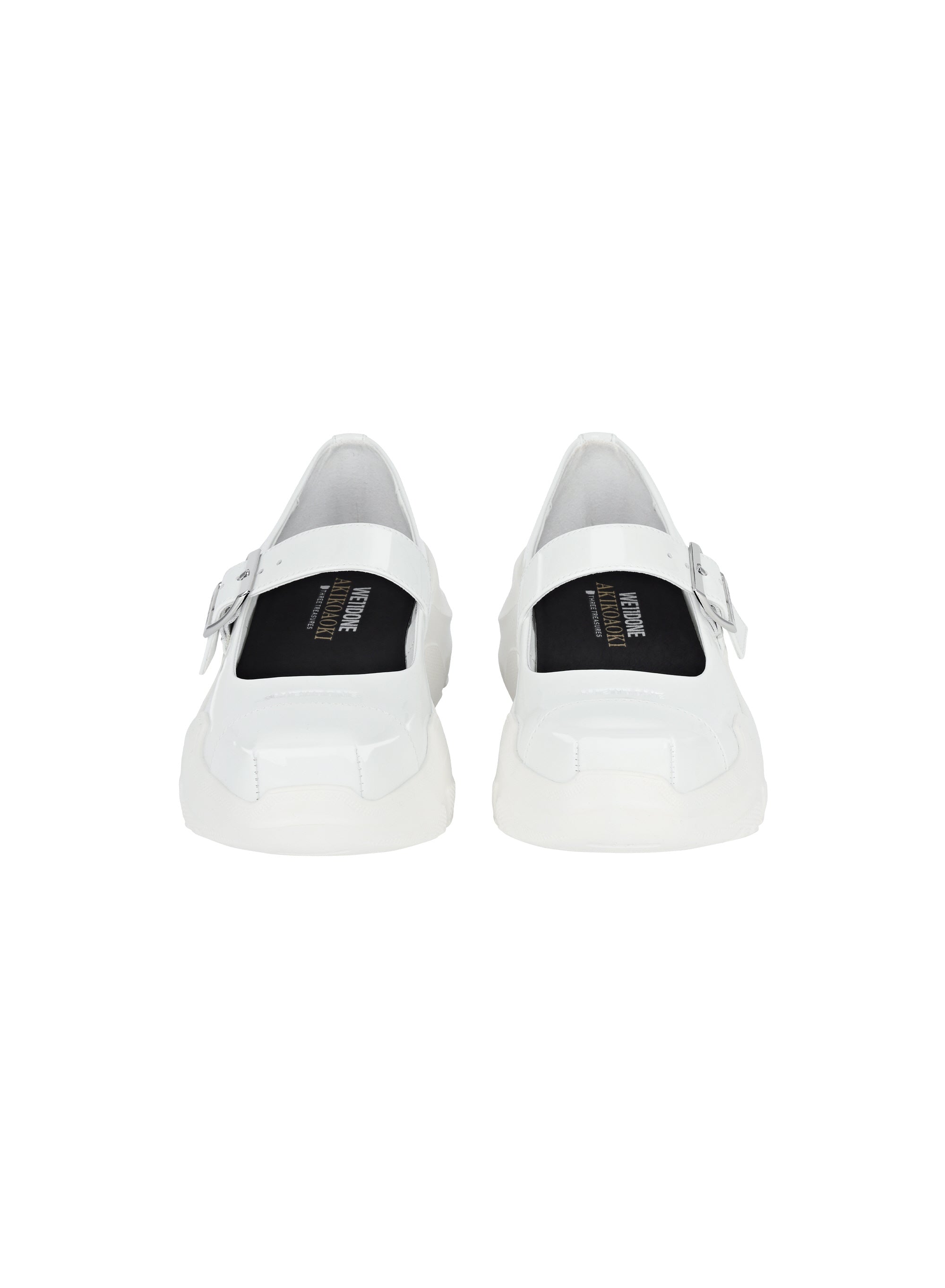 AKIKOAOKI X WE11DONE WHITE WOMENS MARY JANES