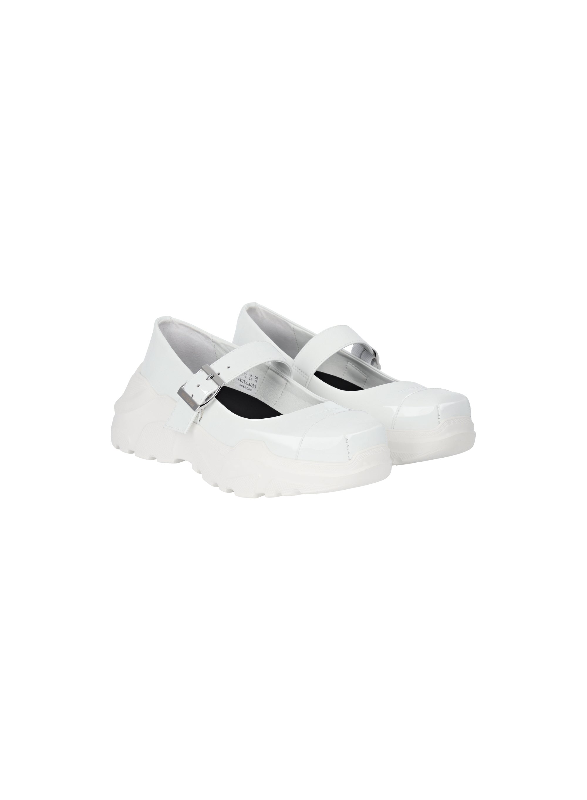 AKIKOAOKI X WE11DONE WHITE WOMENS MARY JANES