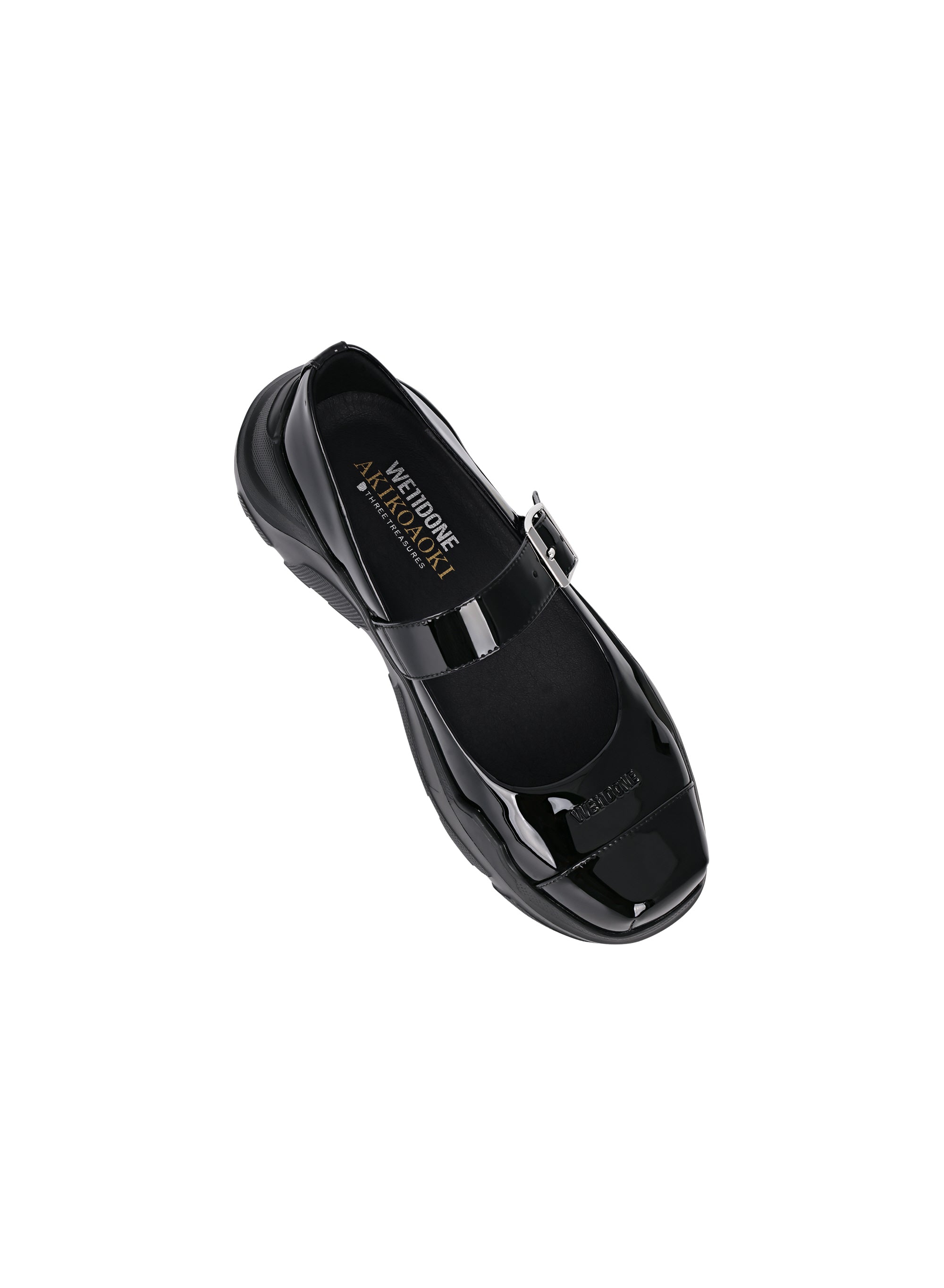 AKIKOAOKI X WE11DONE BLACK WOMENS MARY JANES
