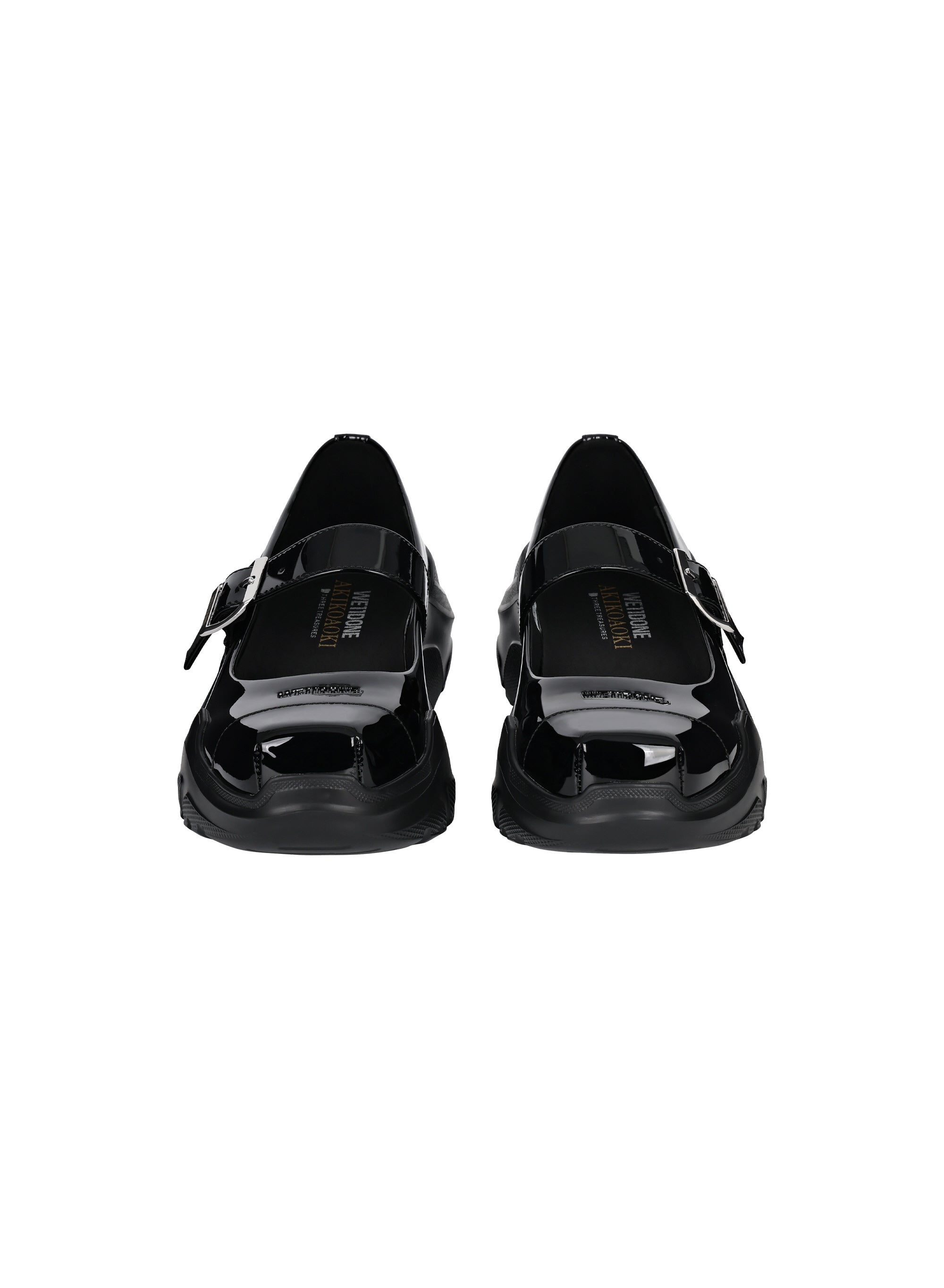 AKIKOAOKI X WE11DONE BLACK WOMENS MARY JANES